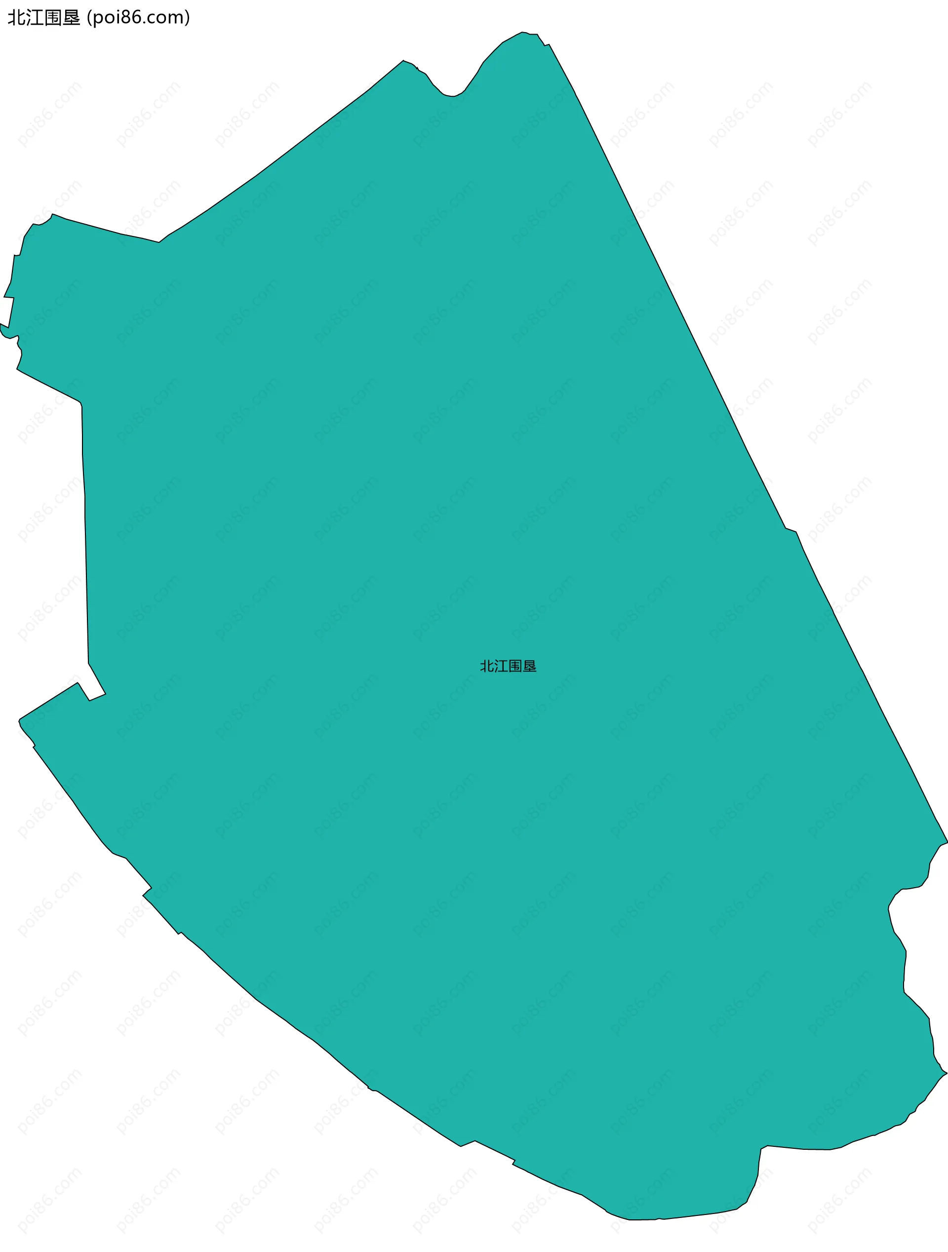 北江围垦边界地图