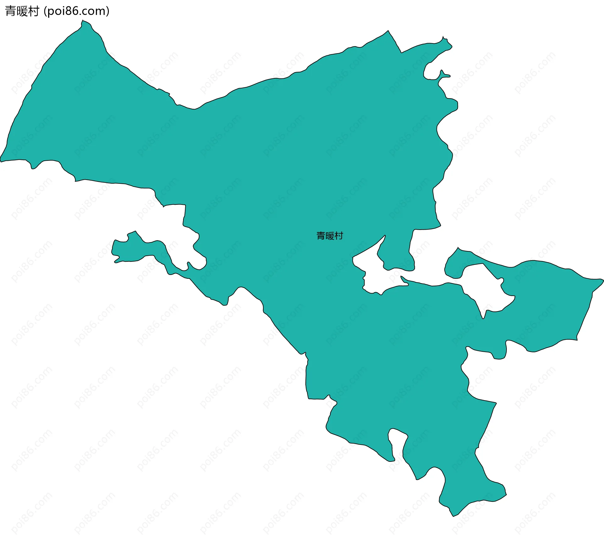 青暖村边界地图