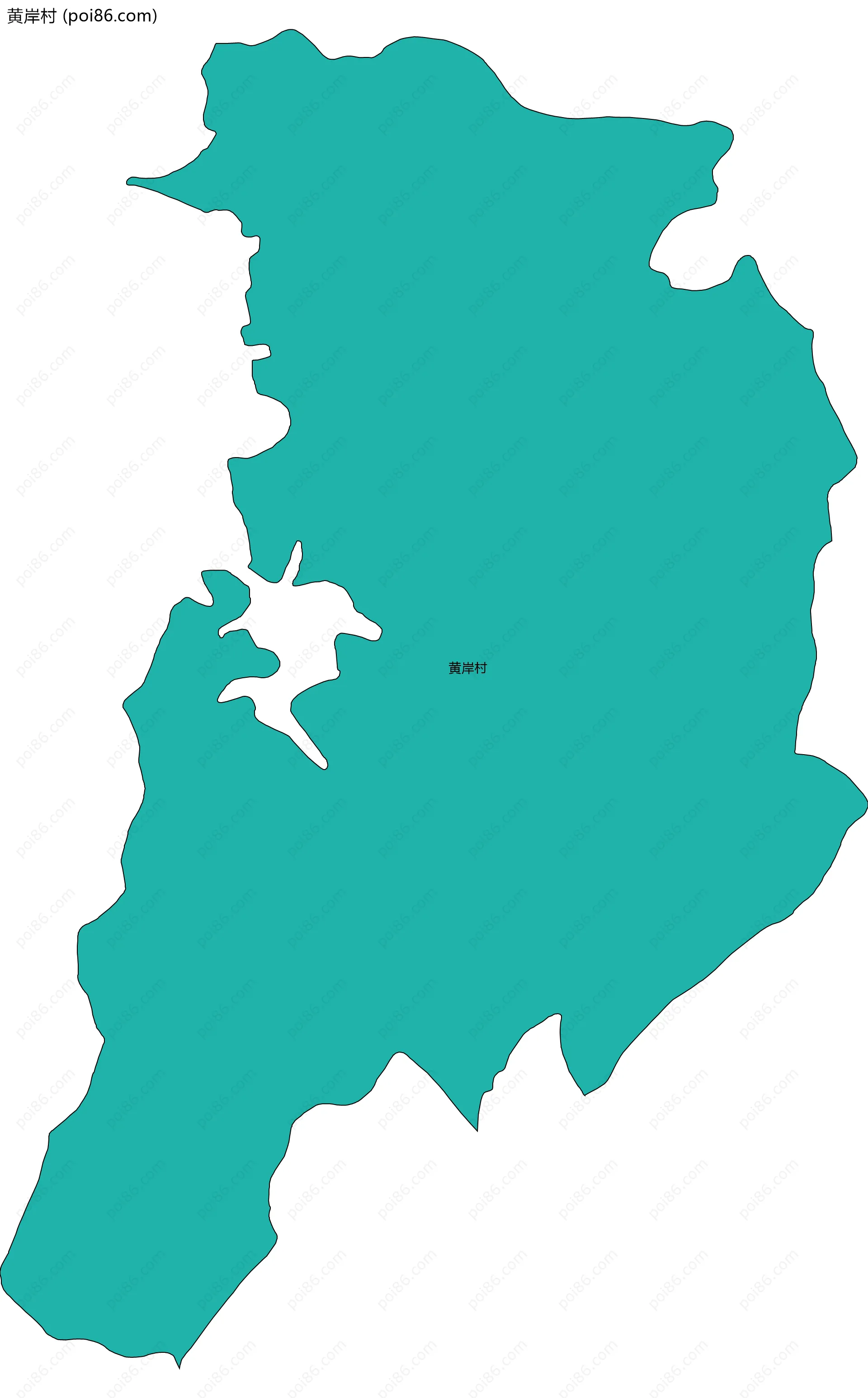 黄岸村边界地图