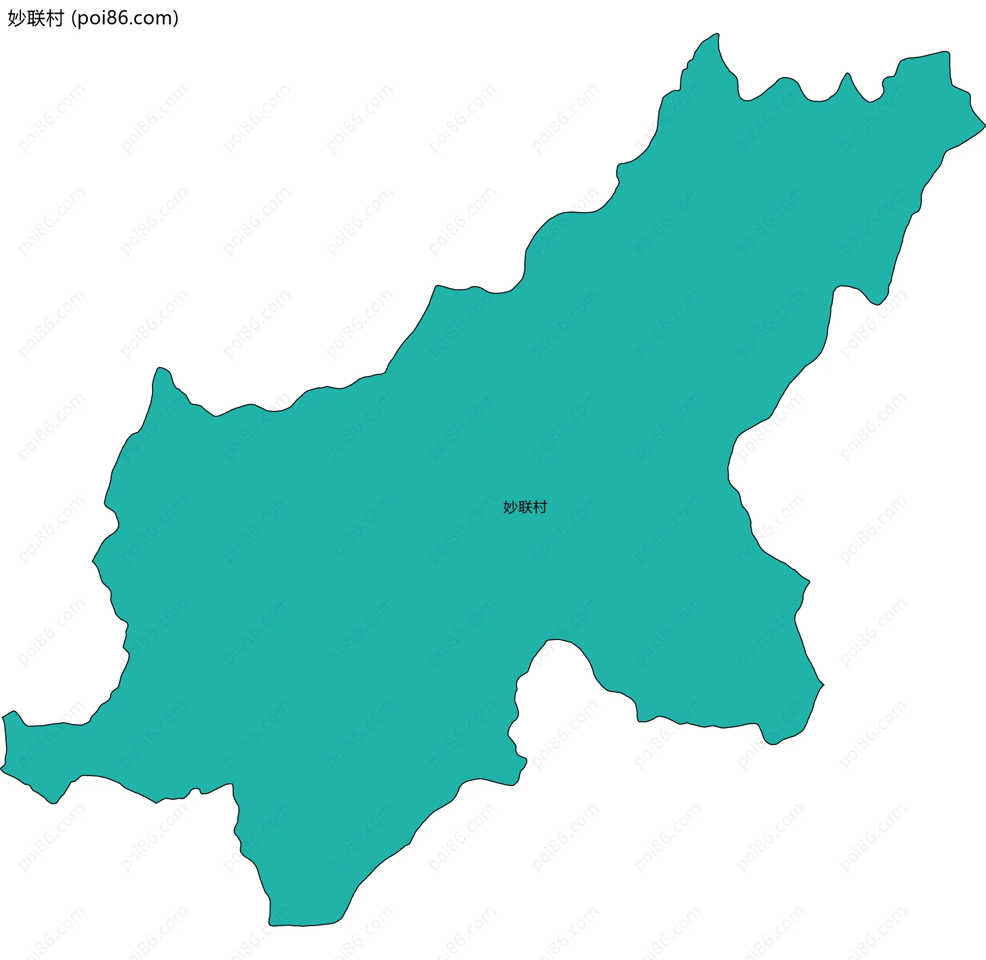妙联村边界地图