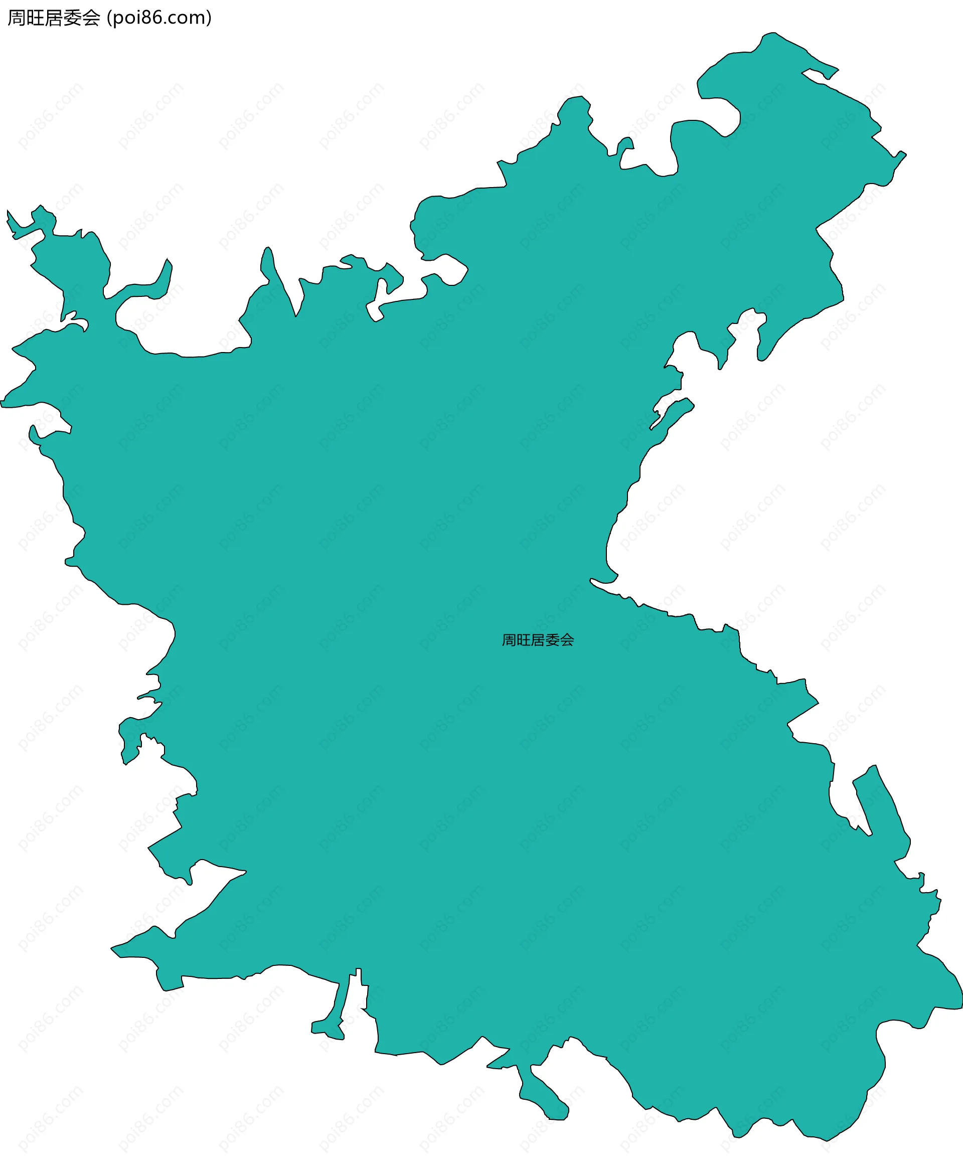 周旺居委会边界地图