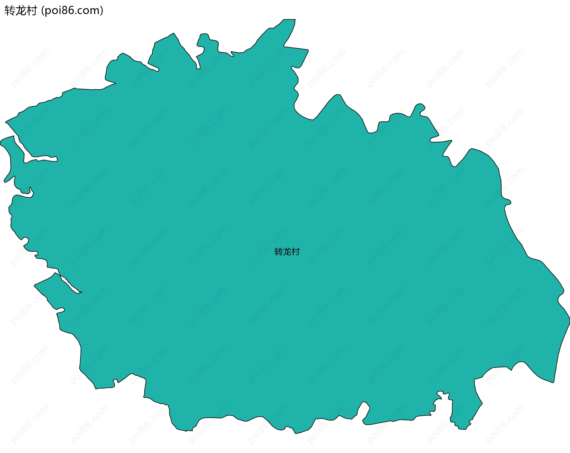 转龙村边界地图