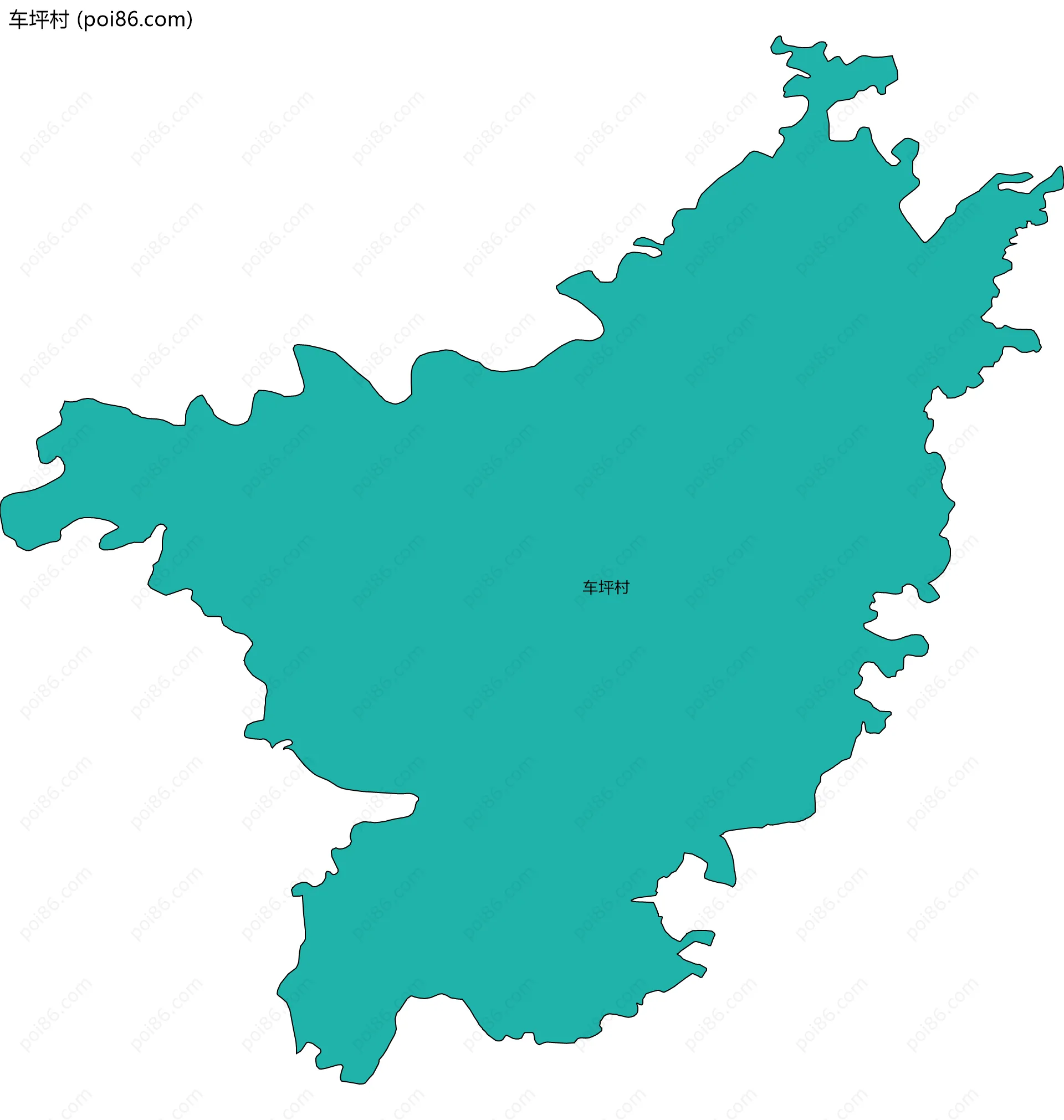 车坪村边界地图