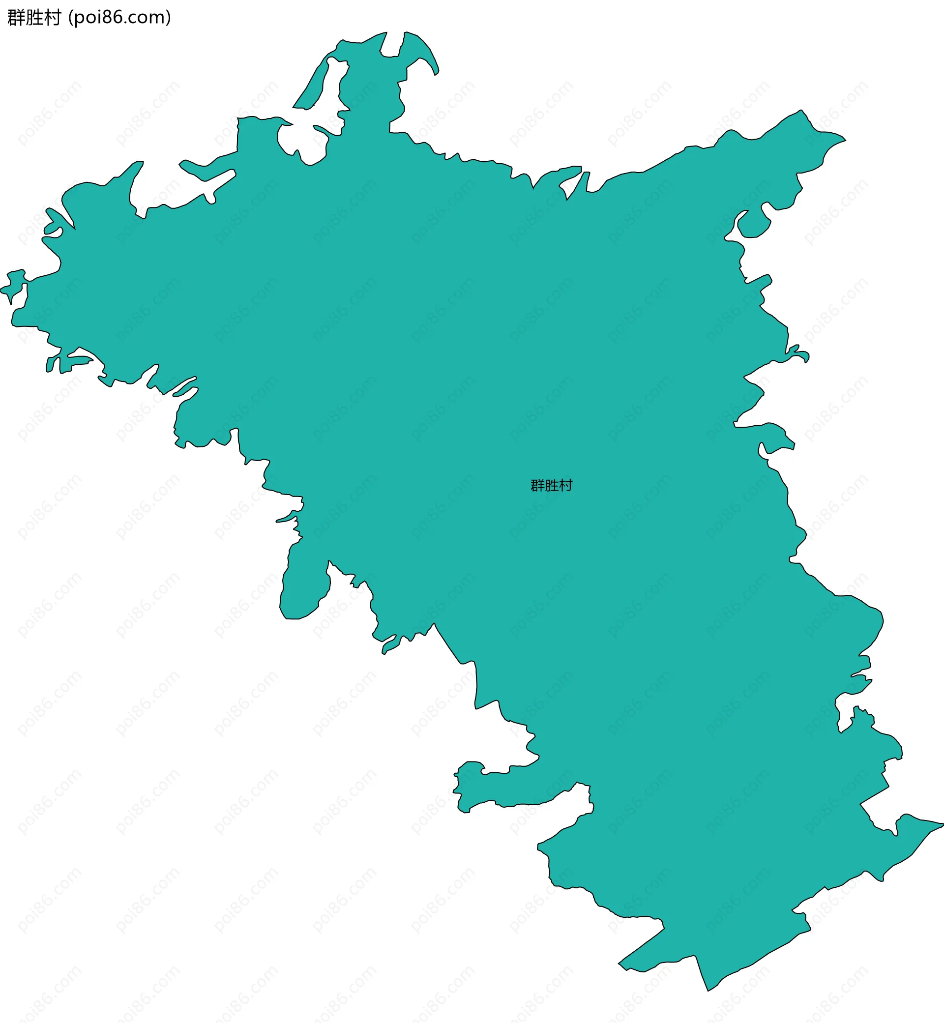 群胜村边界地图