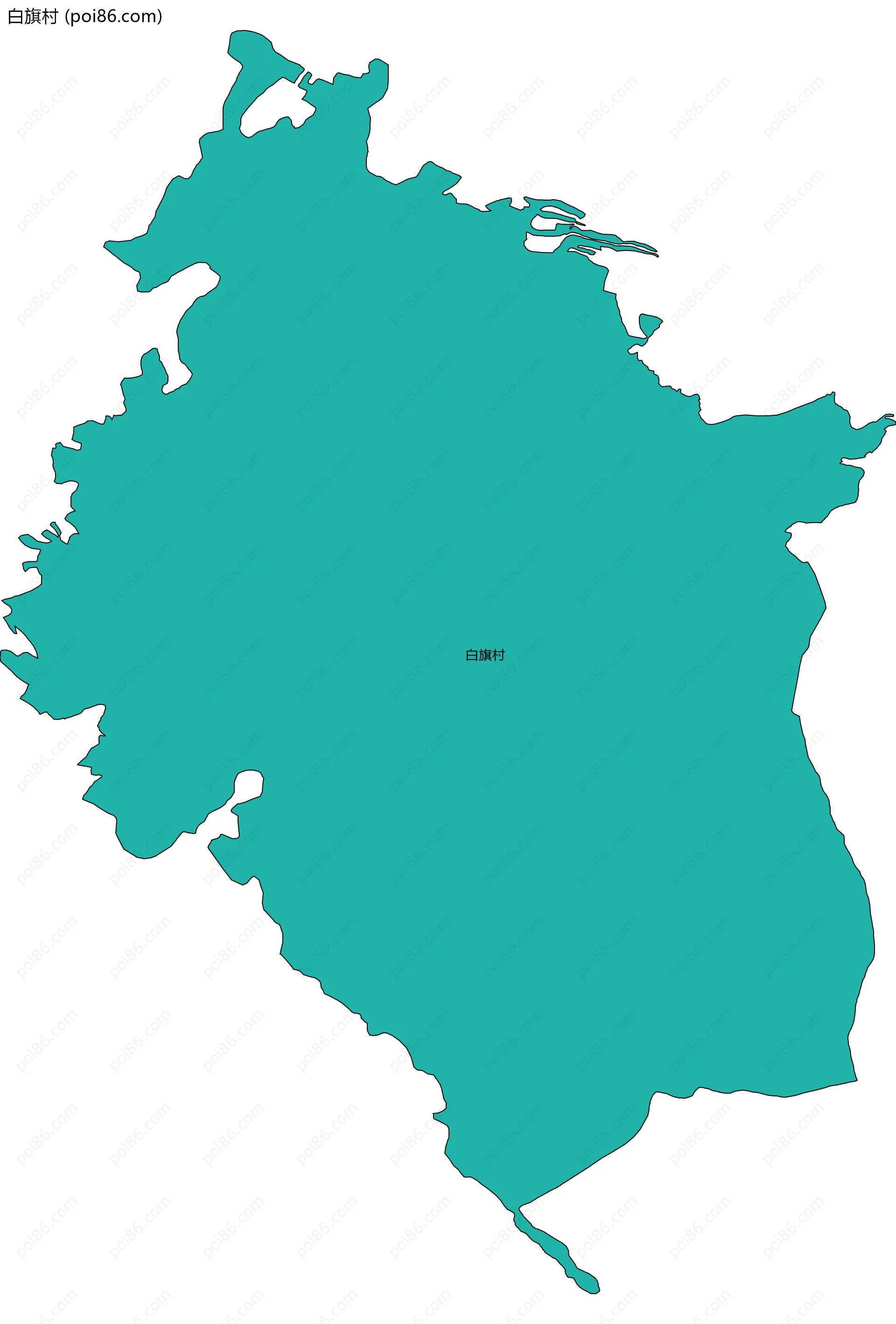 白旗村边界地图