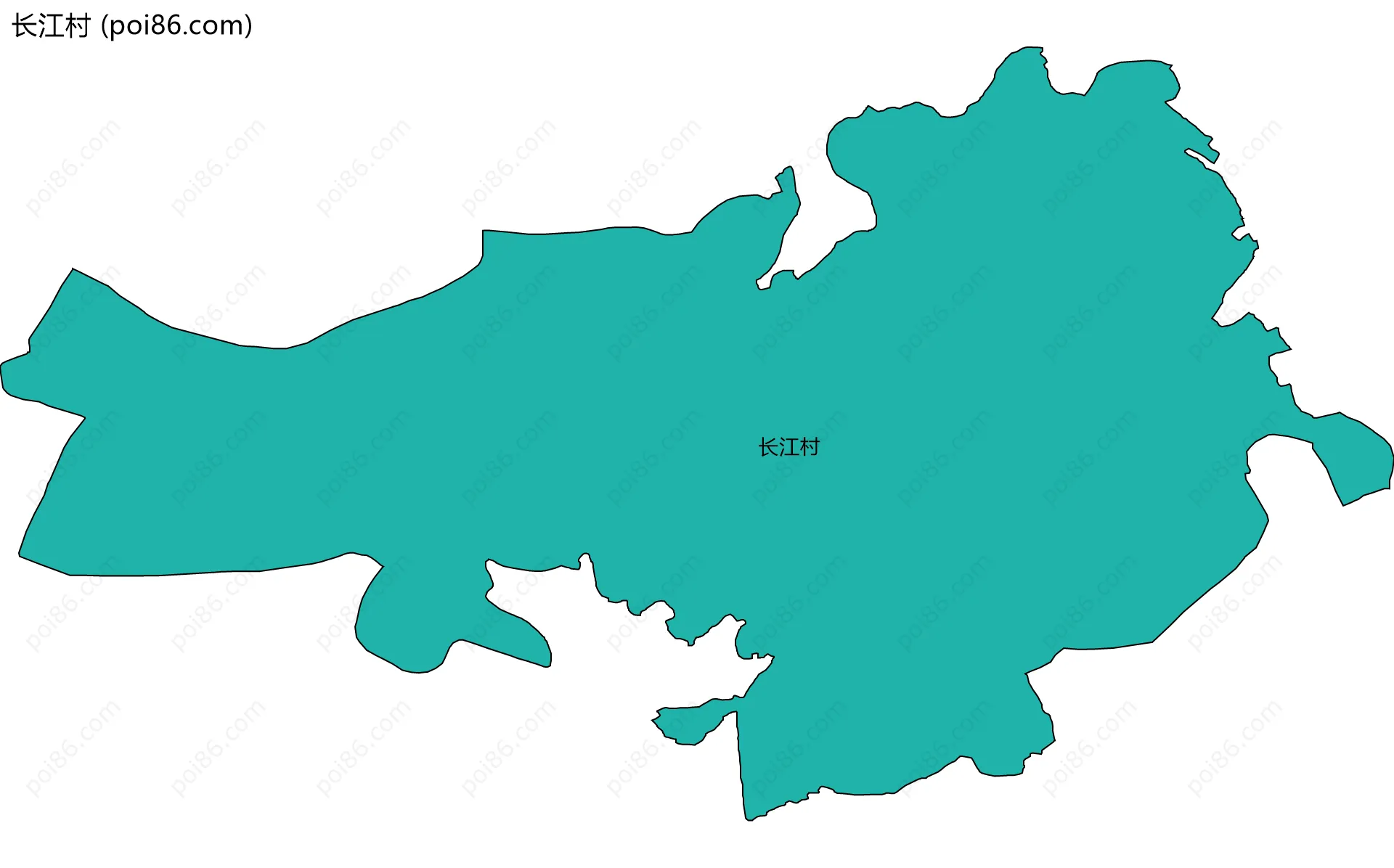 长江村边界地图