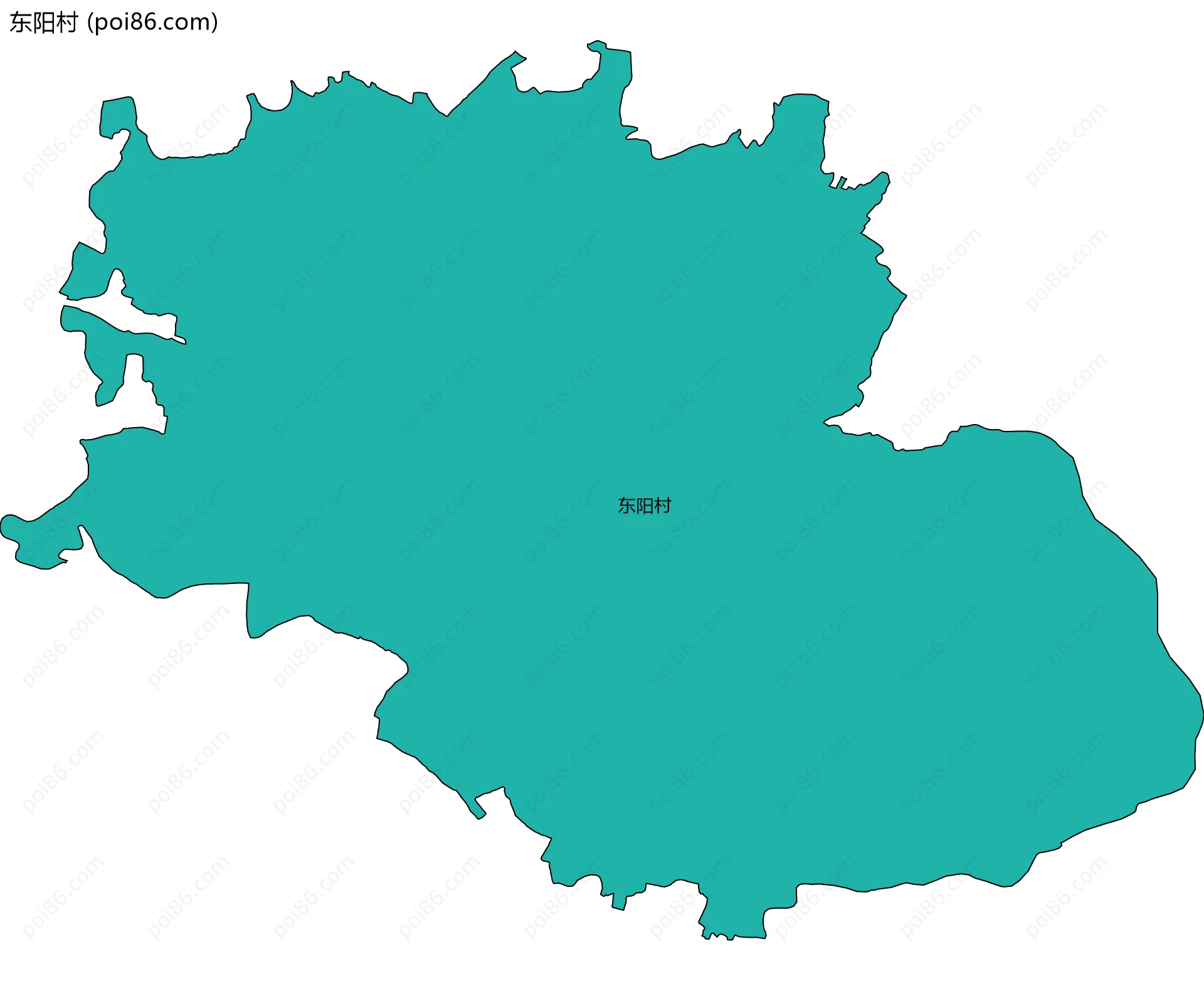 东阳村边界地图