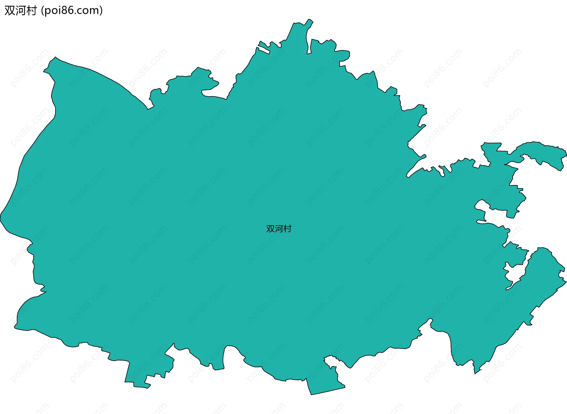 双河村边界地图
