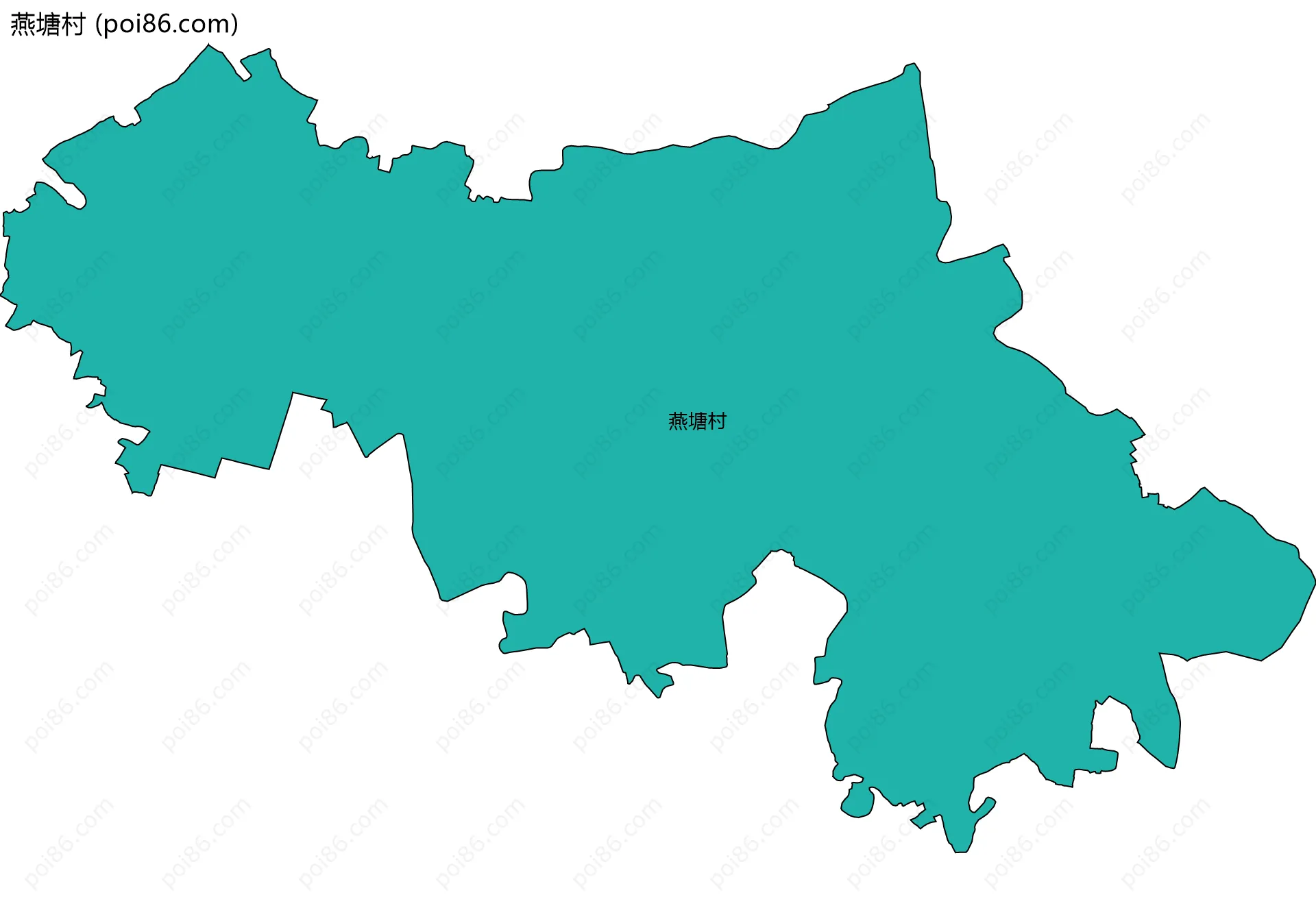 燕塘村边界地图