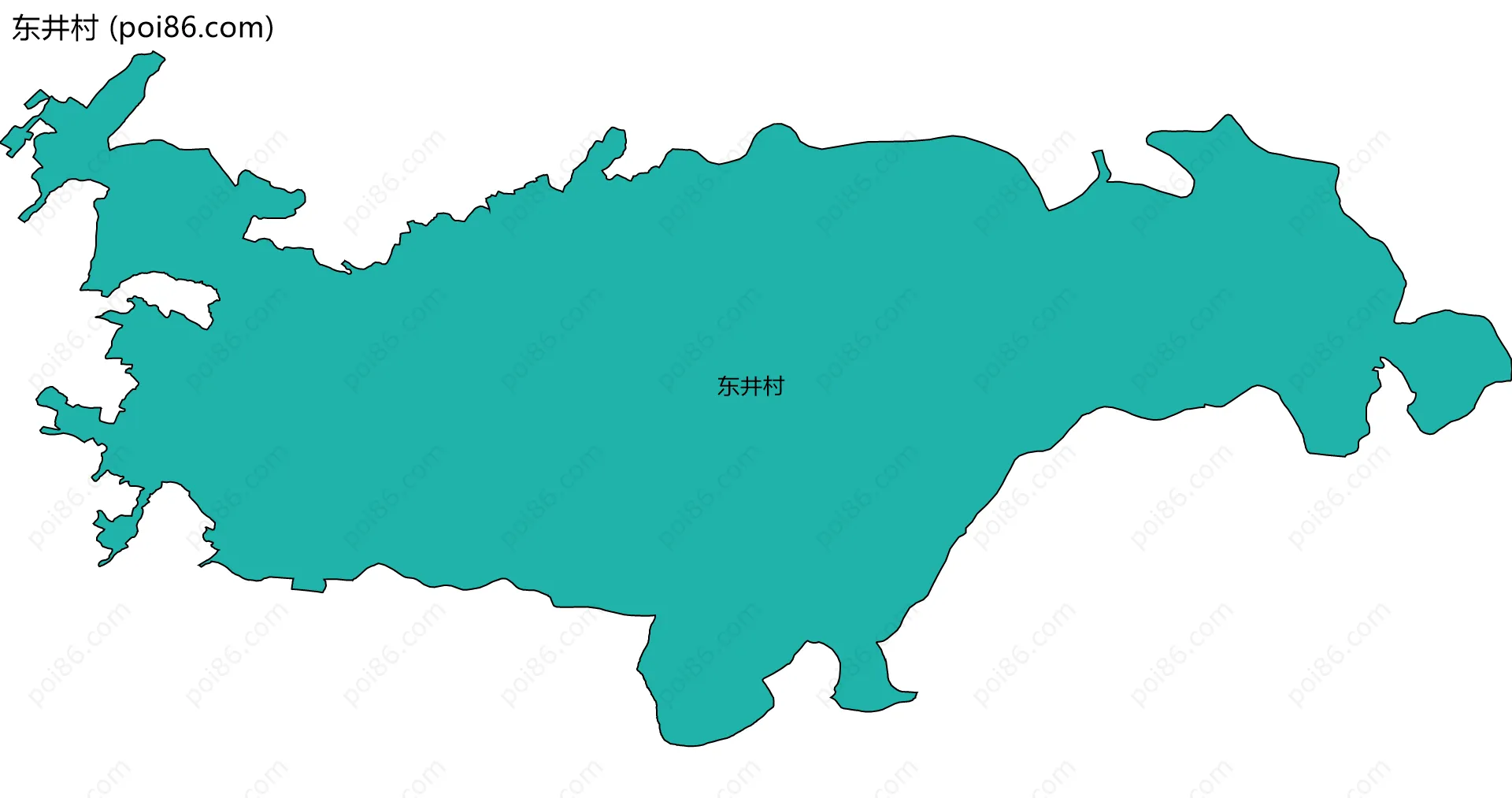 东井村边界地图