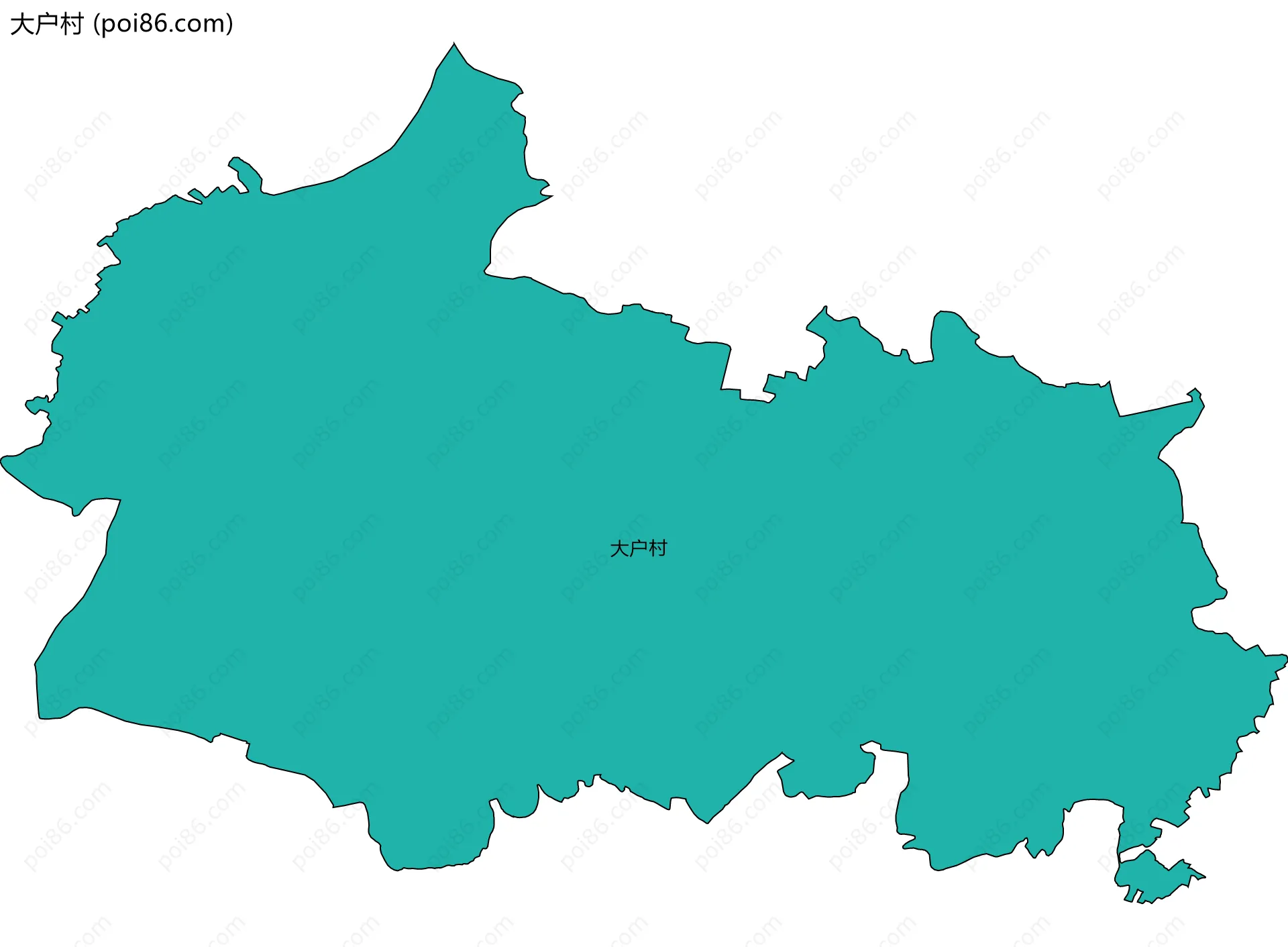 大户村边界地图