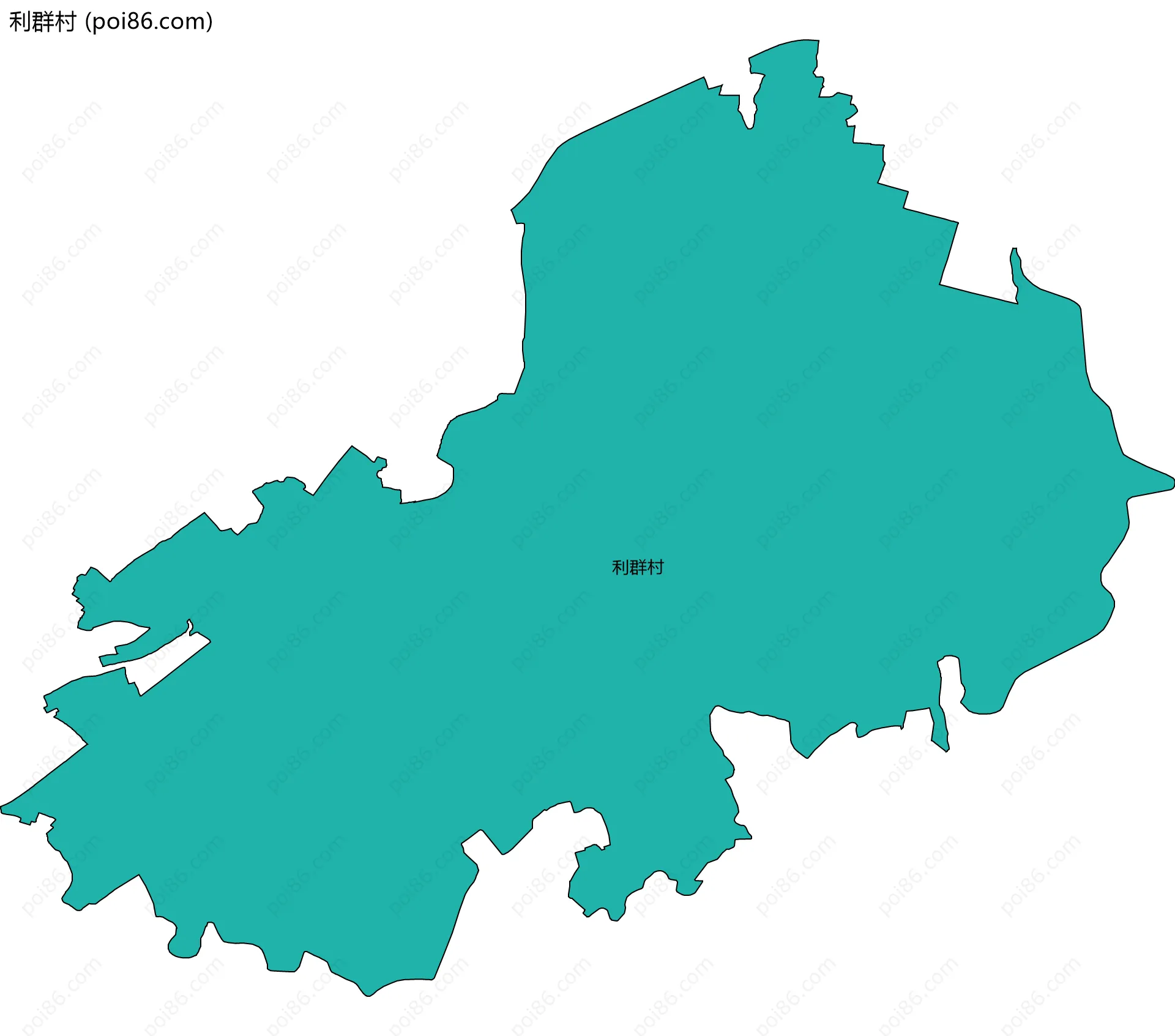 利群村边界地图