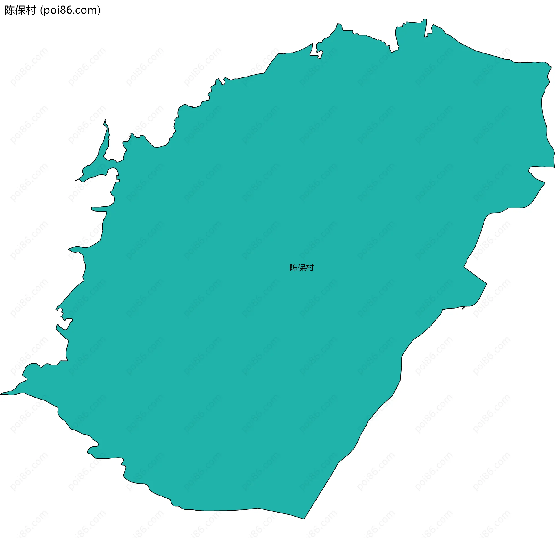 陈保村边界地图
