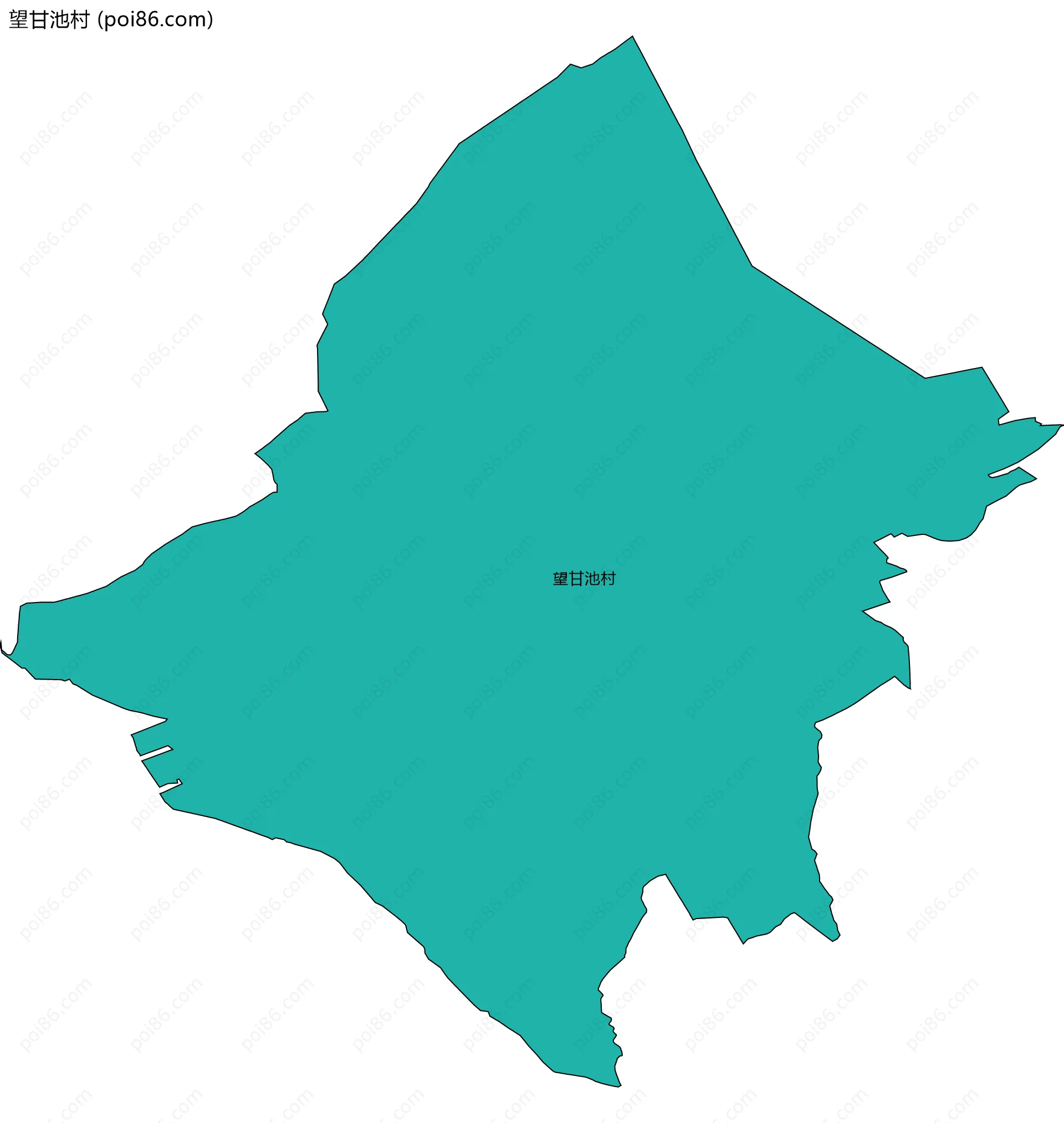 望甘池村边界地图