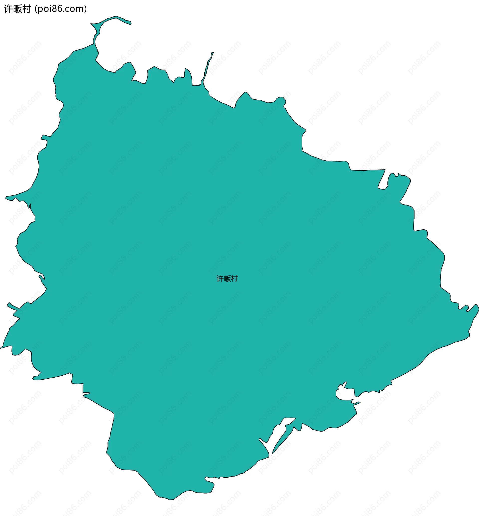 许畈村边界地图