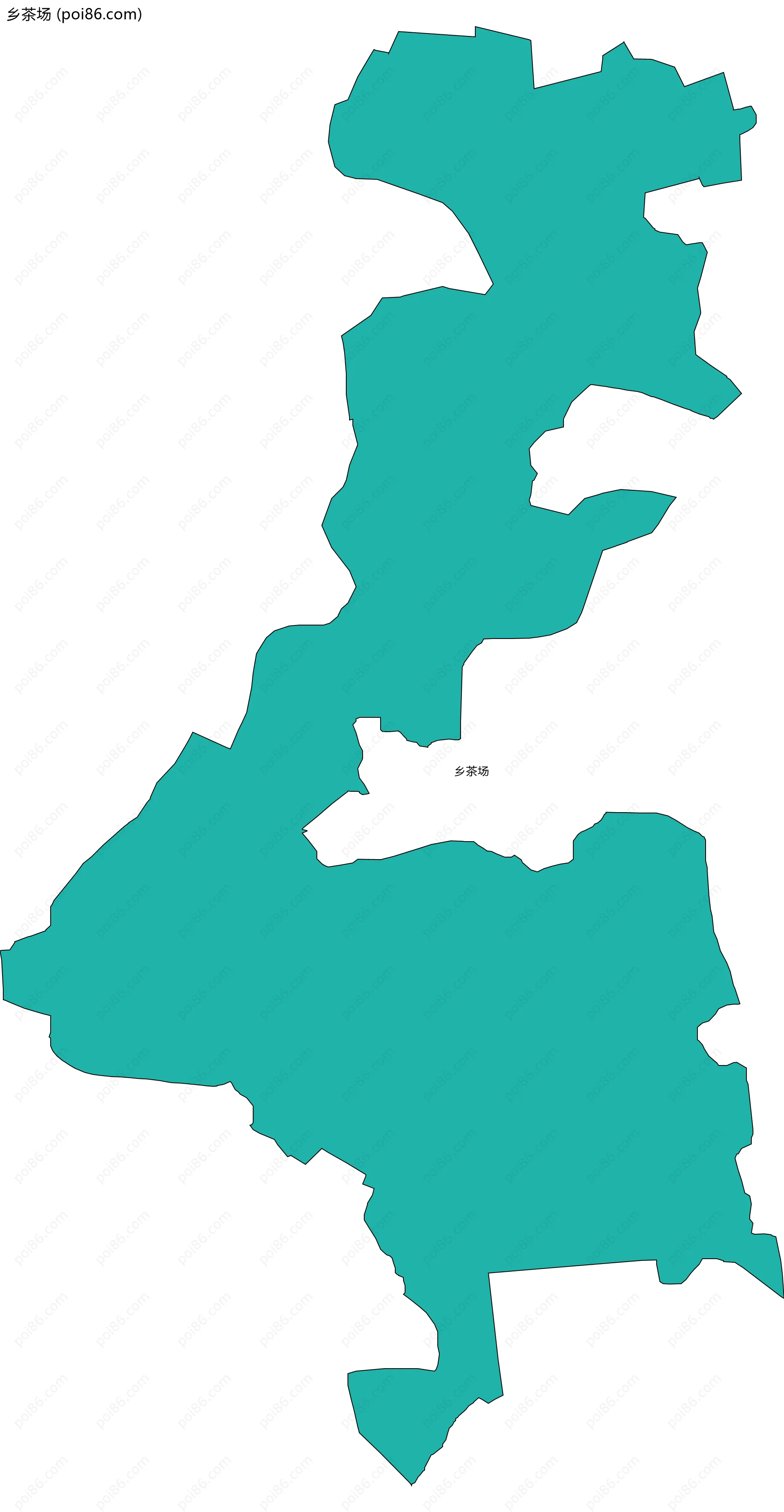 乡茶场边界地图