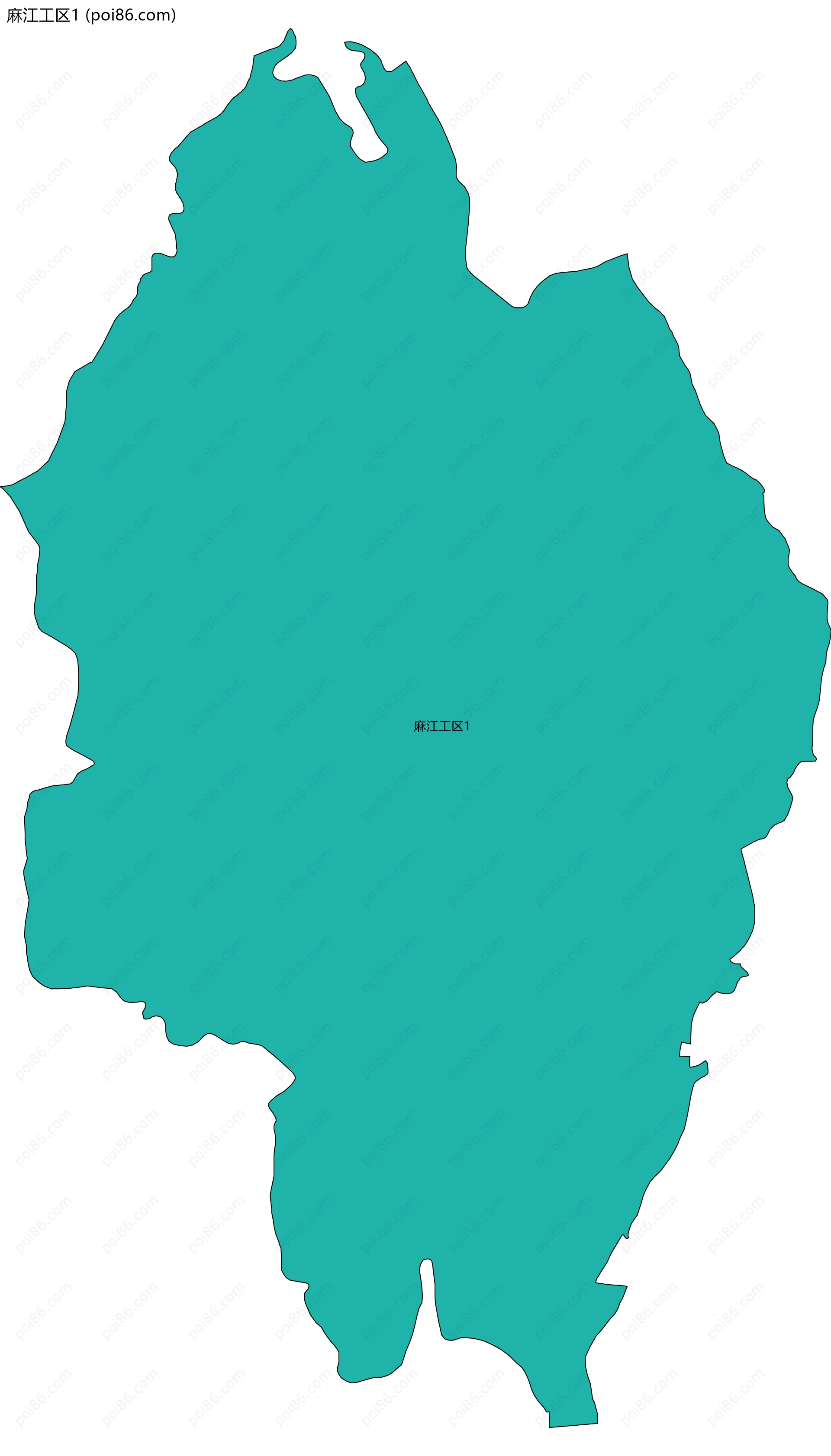 麻江工区1边界地图