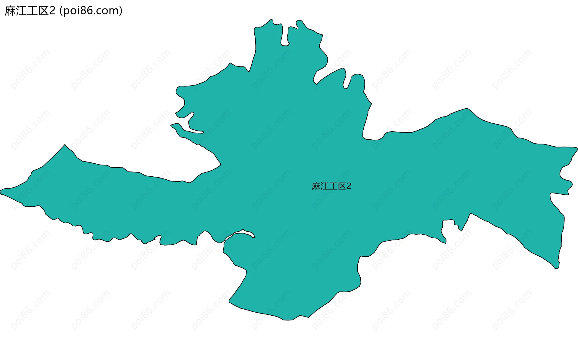 麻江工区2边界地图