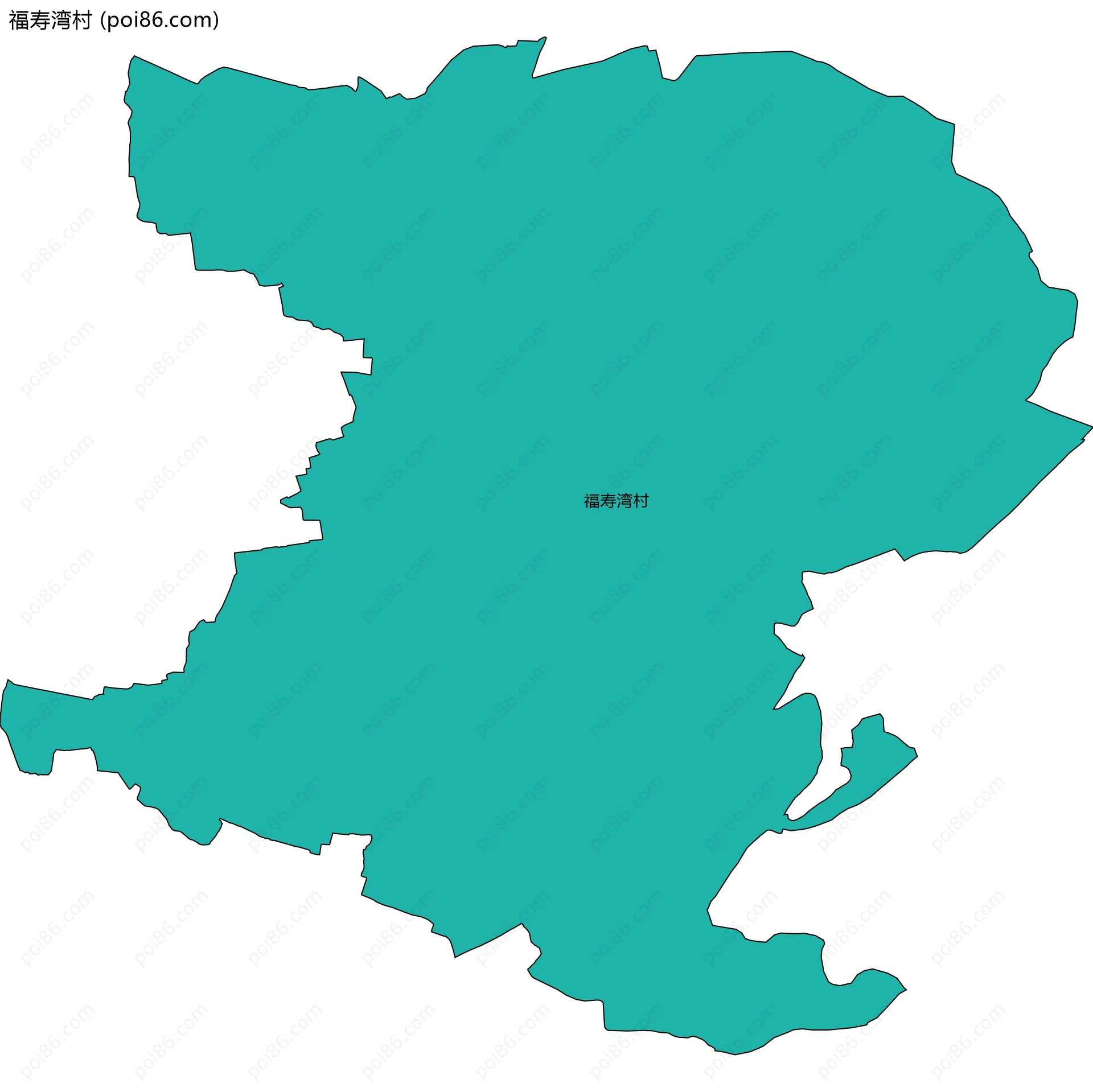 福寿湾村边界地图