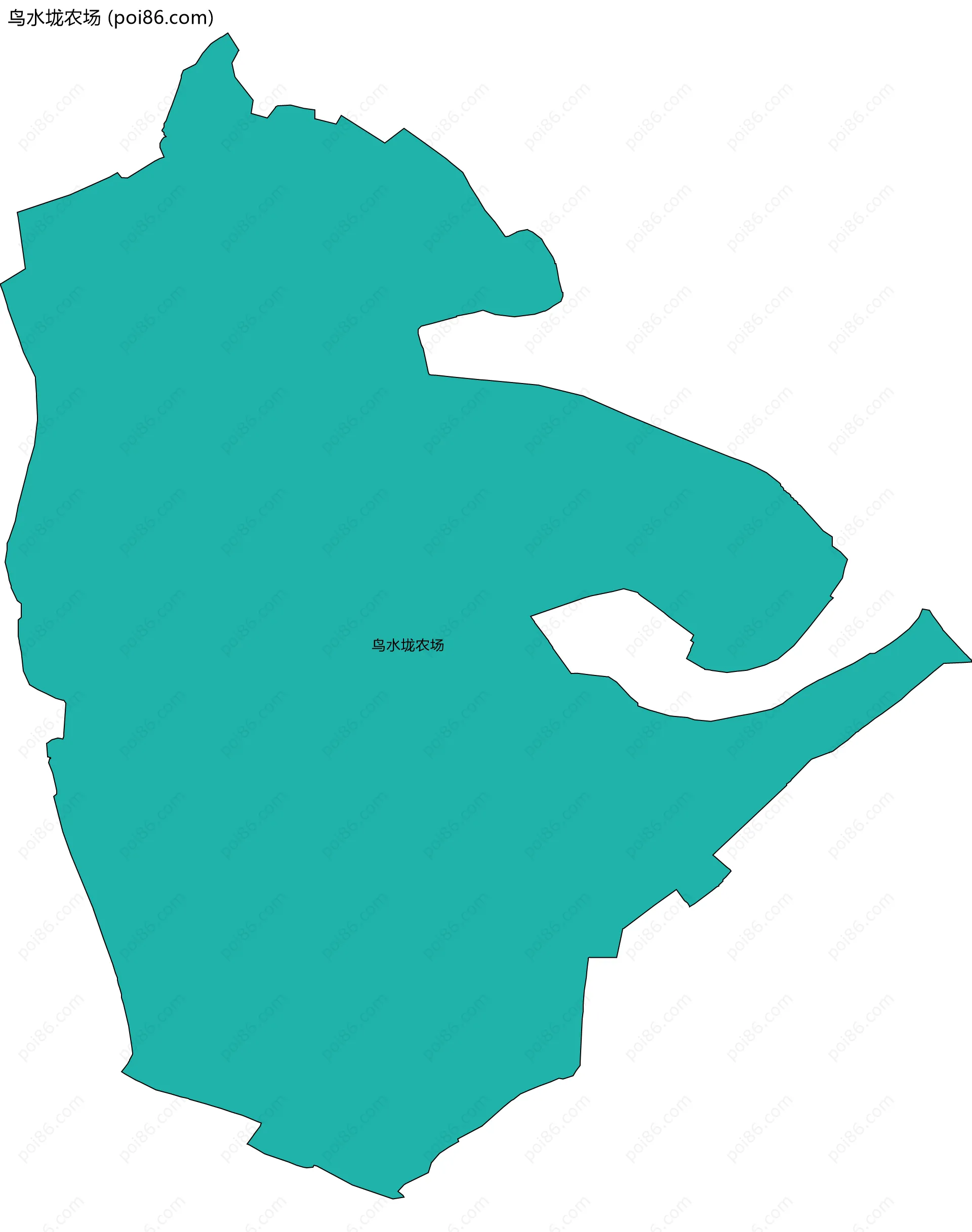 鸟水垅农场边界地图