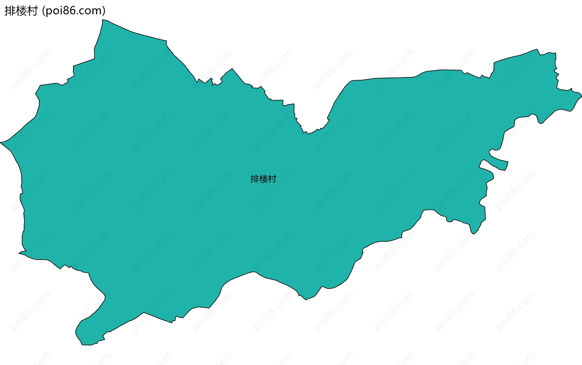 排楼村边界地图