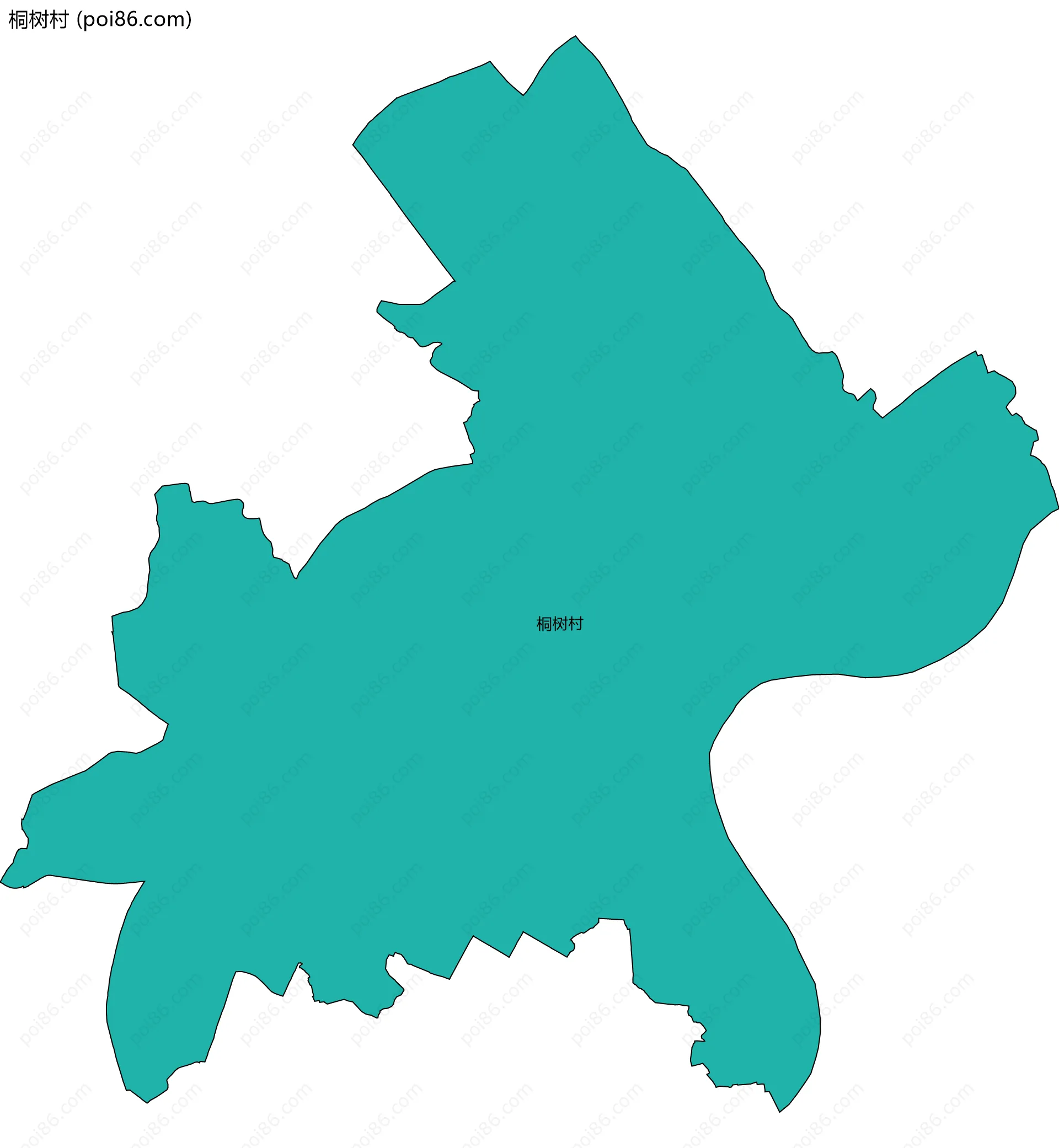 桐树村边界地图