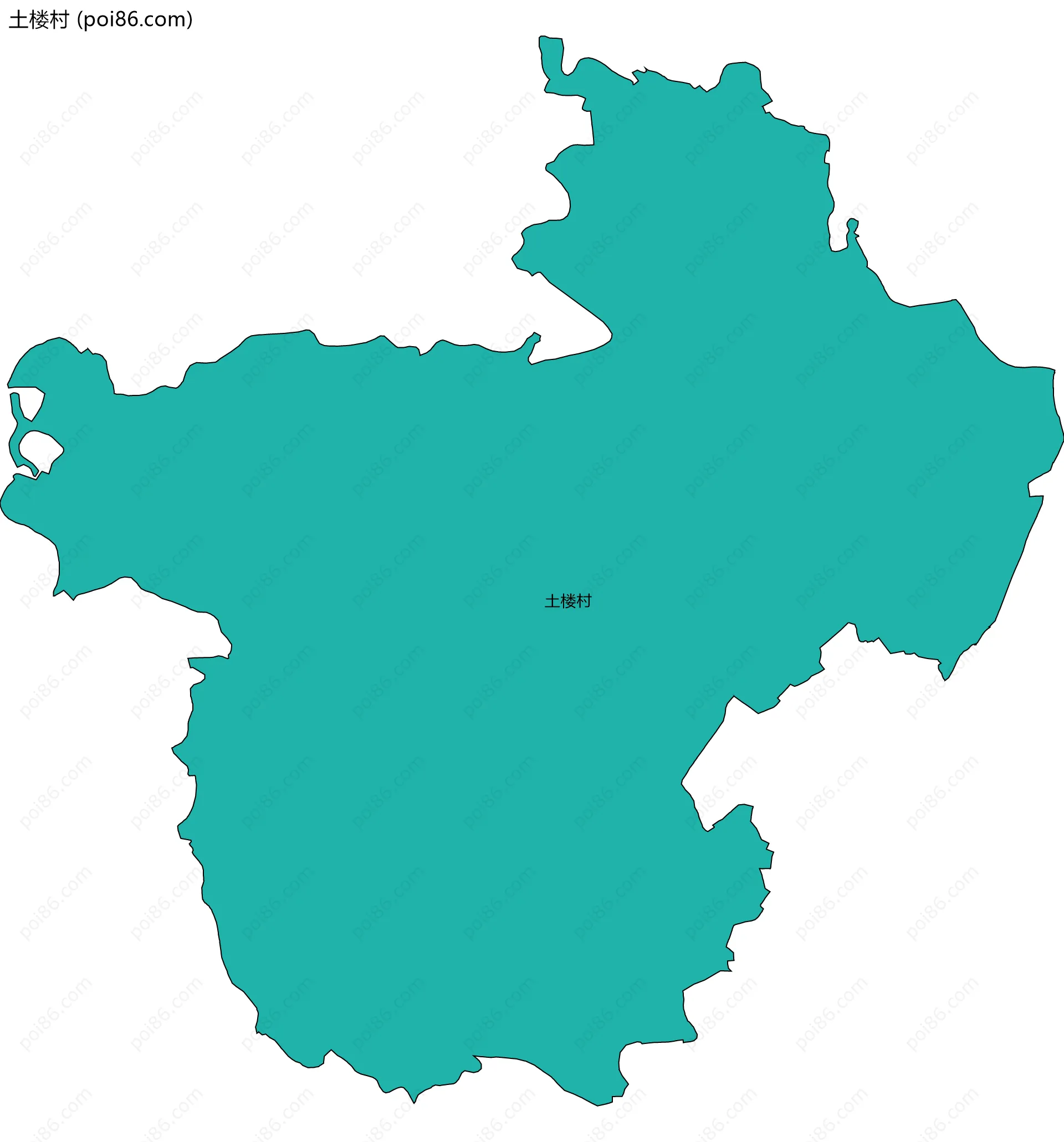 土楼村边界地图
