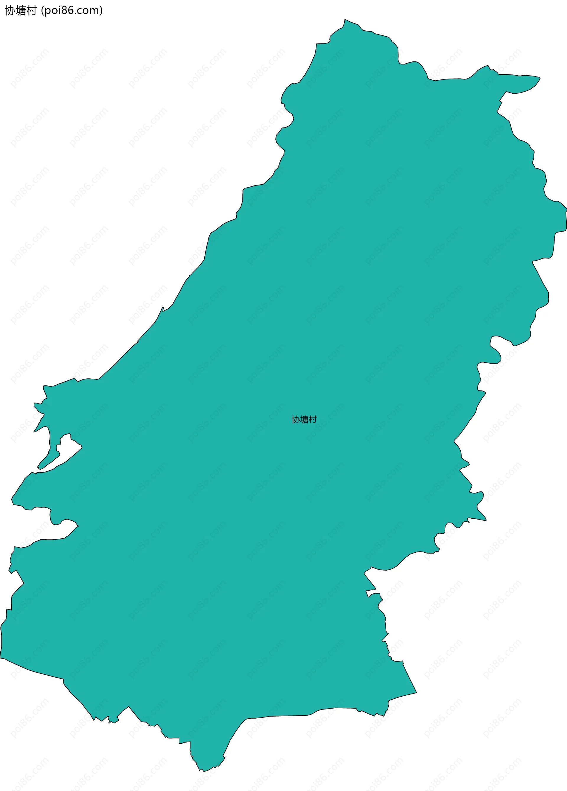 协塘村边界地图