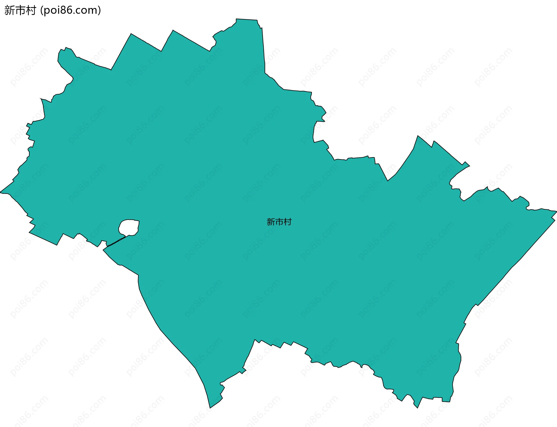 新市村边界地图