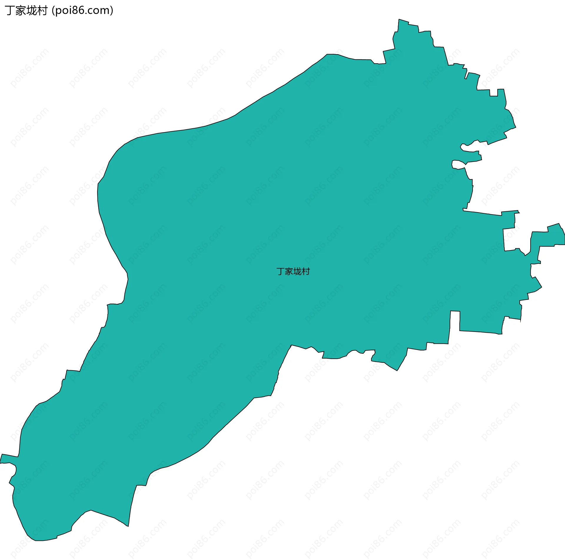 丁家垅村边界地图