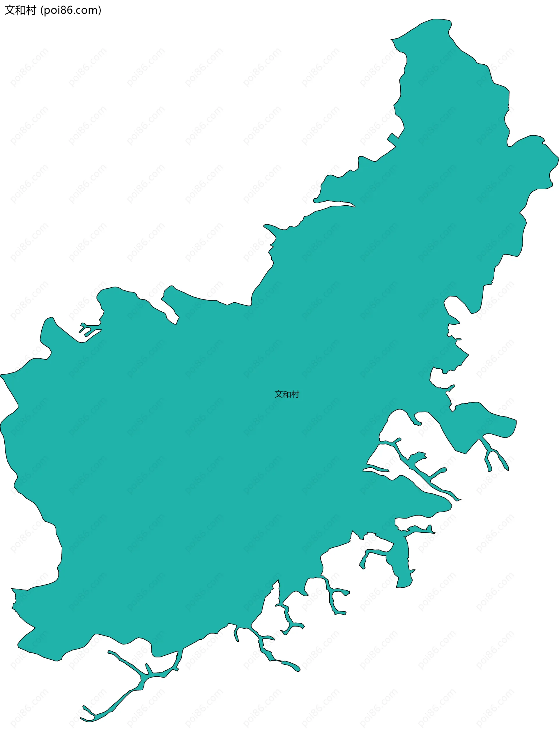 文和村边界地图