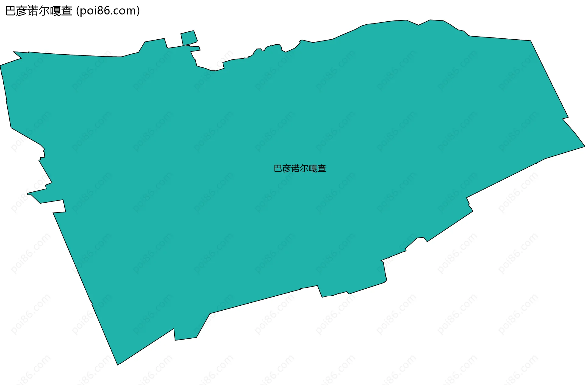 巴彦诺尔嘎查边界地图