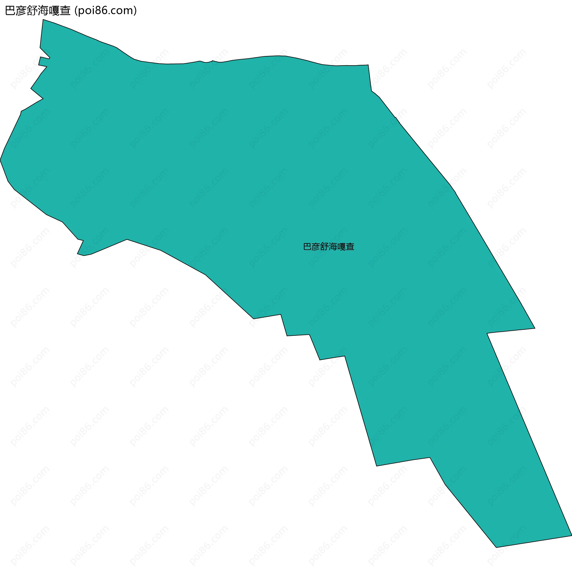 巴彦舒海嘎查边界地图