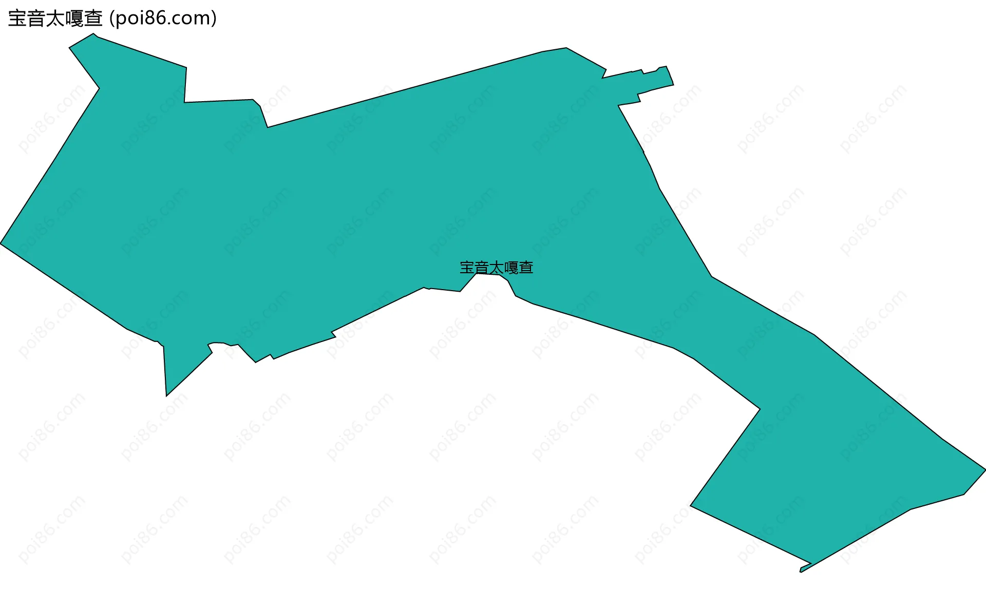 宝音太嘎查边界地图