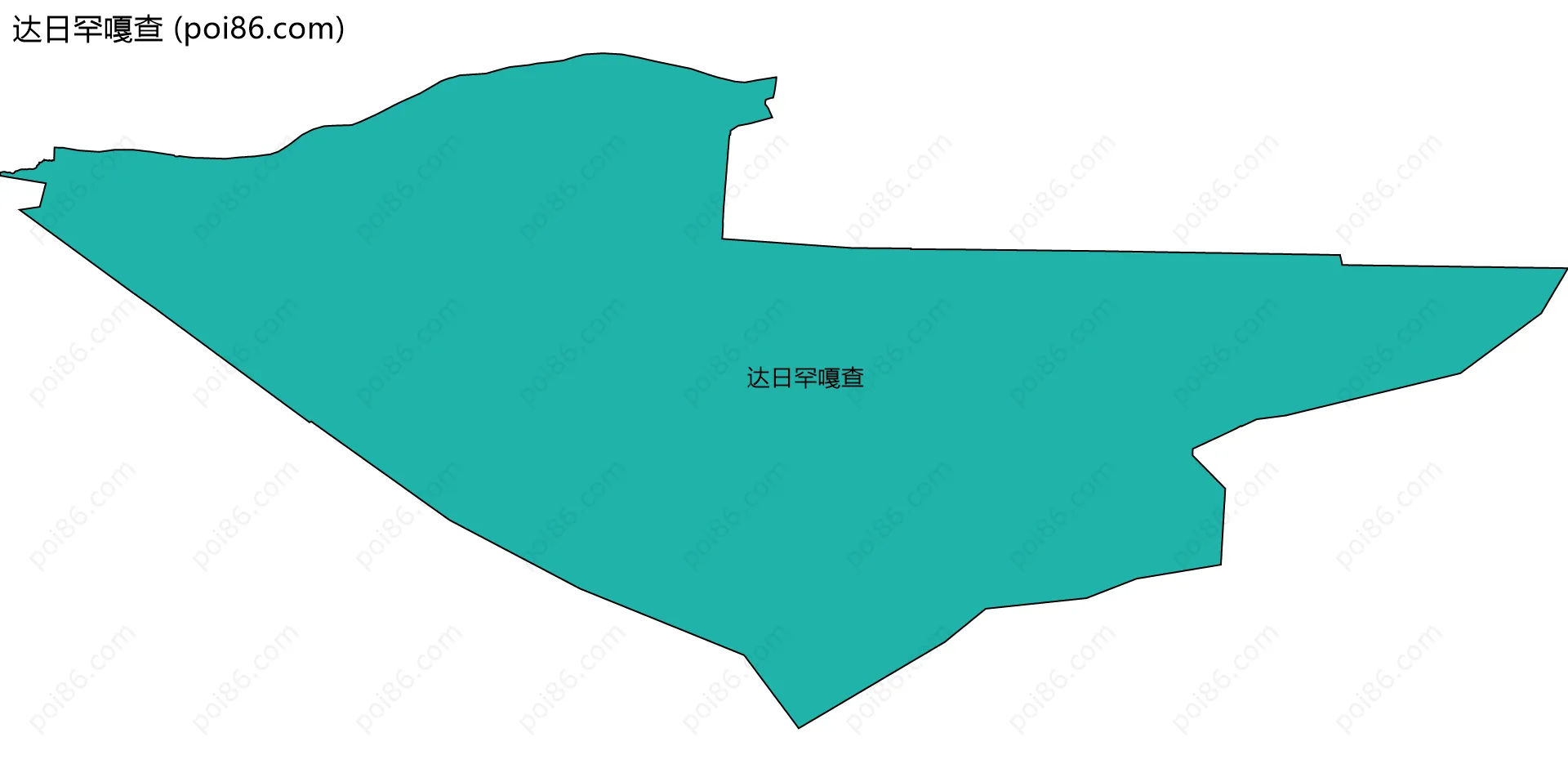 达日罕嘎查边界地图