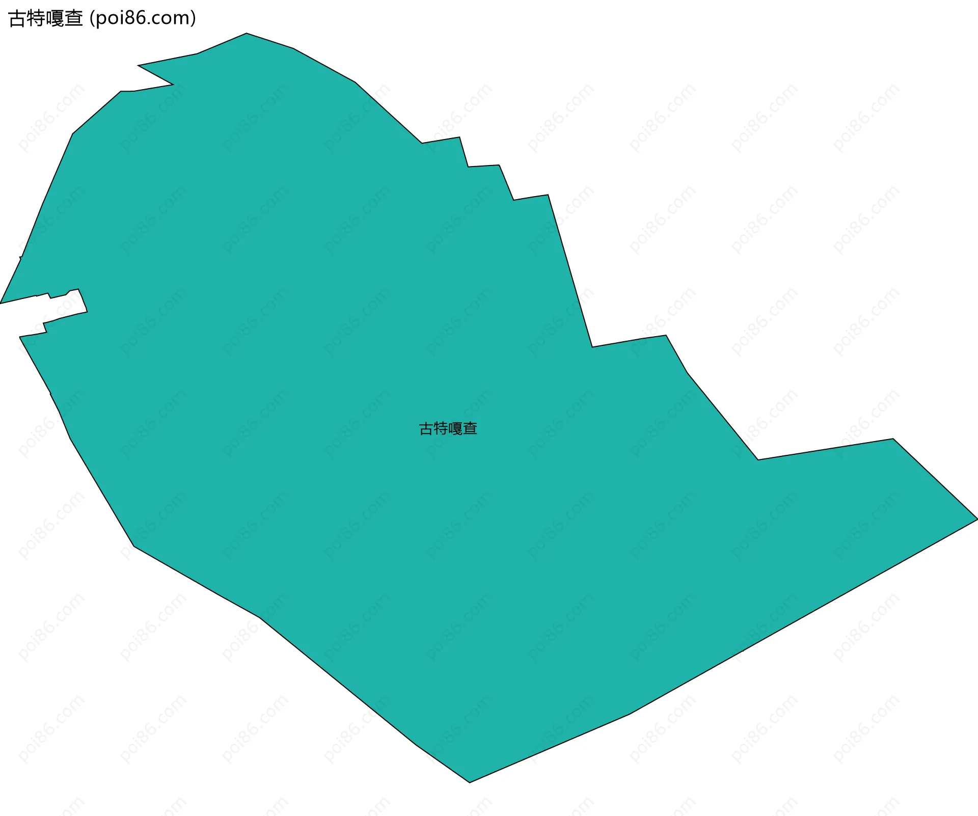 古特嘎查边界地图