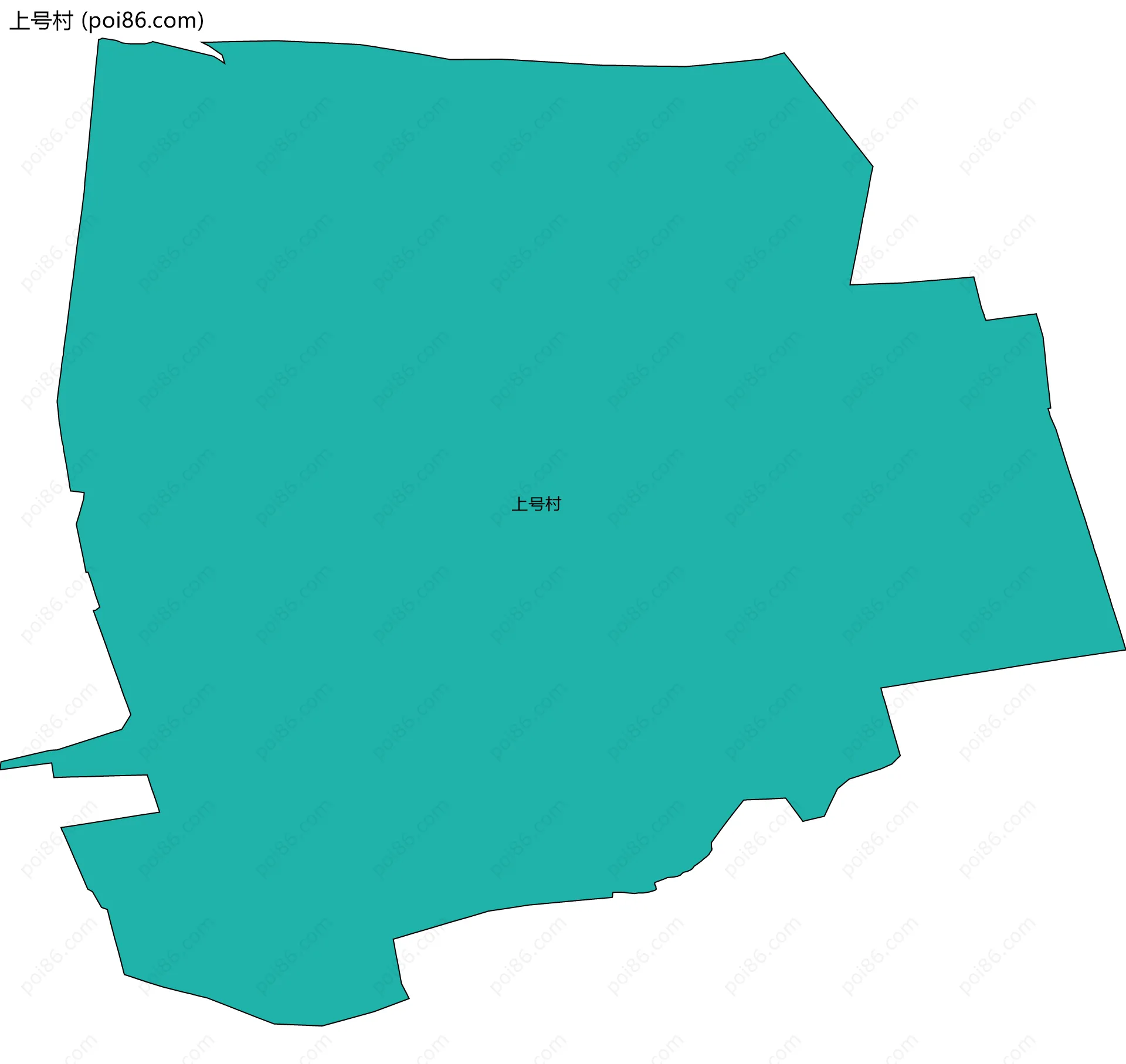 上号村边界地图