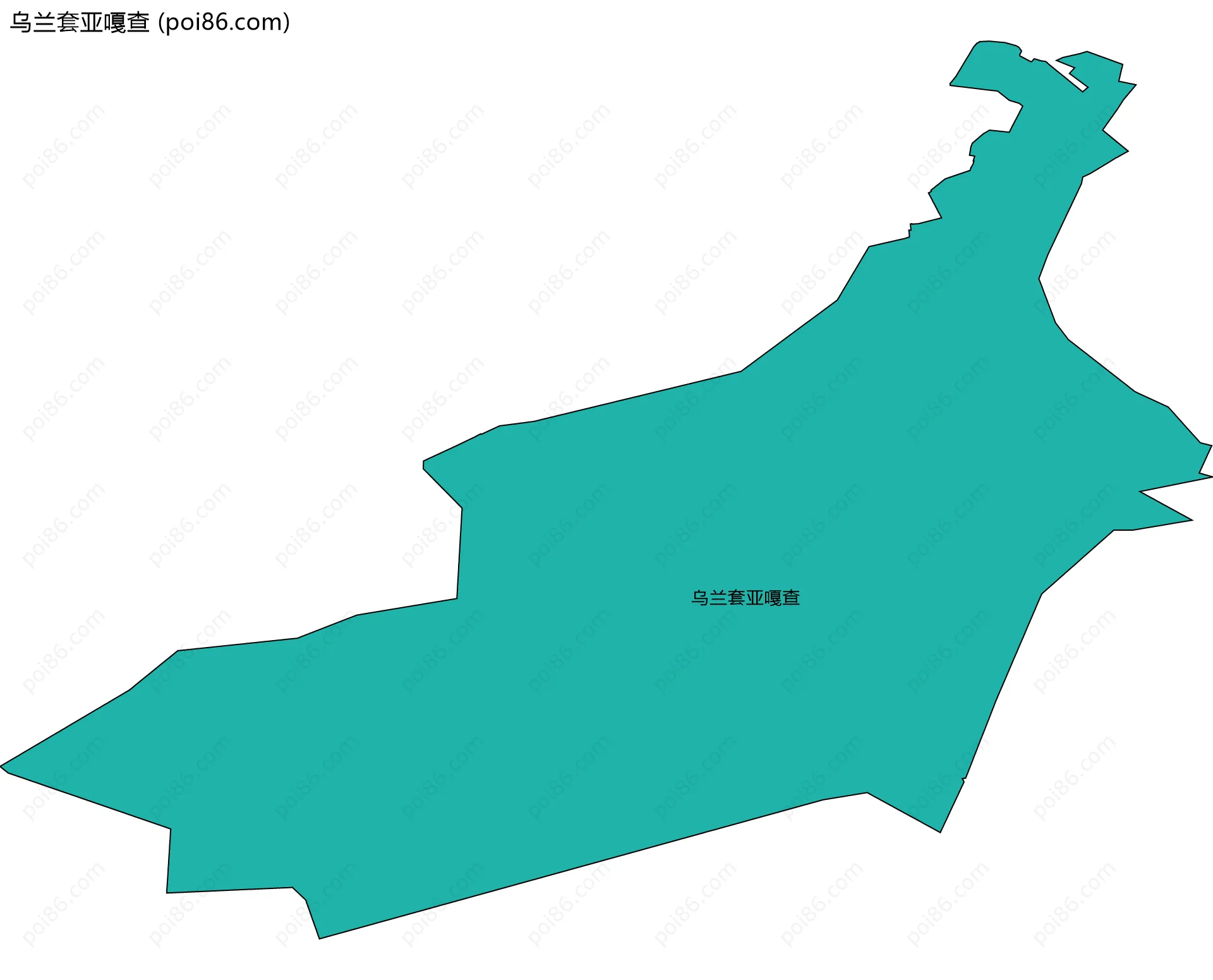乌兰套亚嘎查边界地图