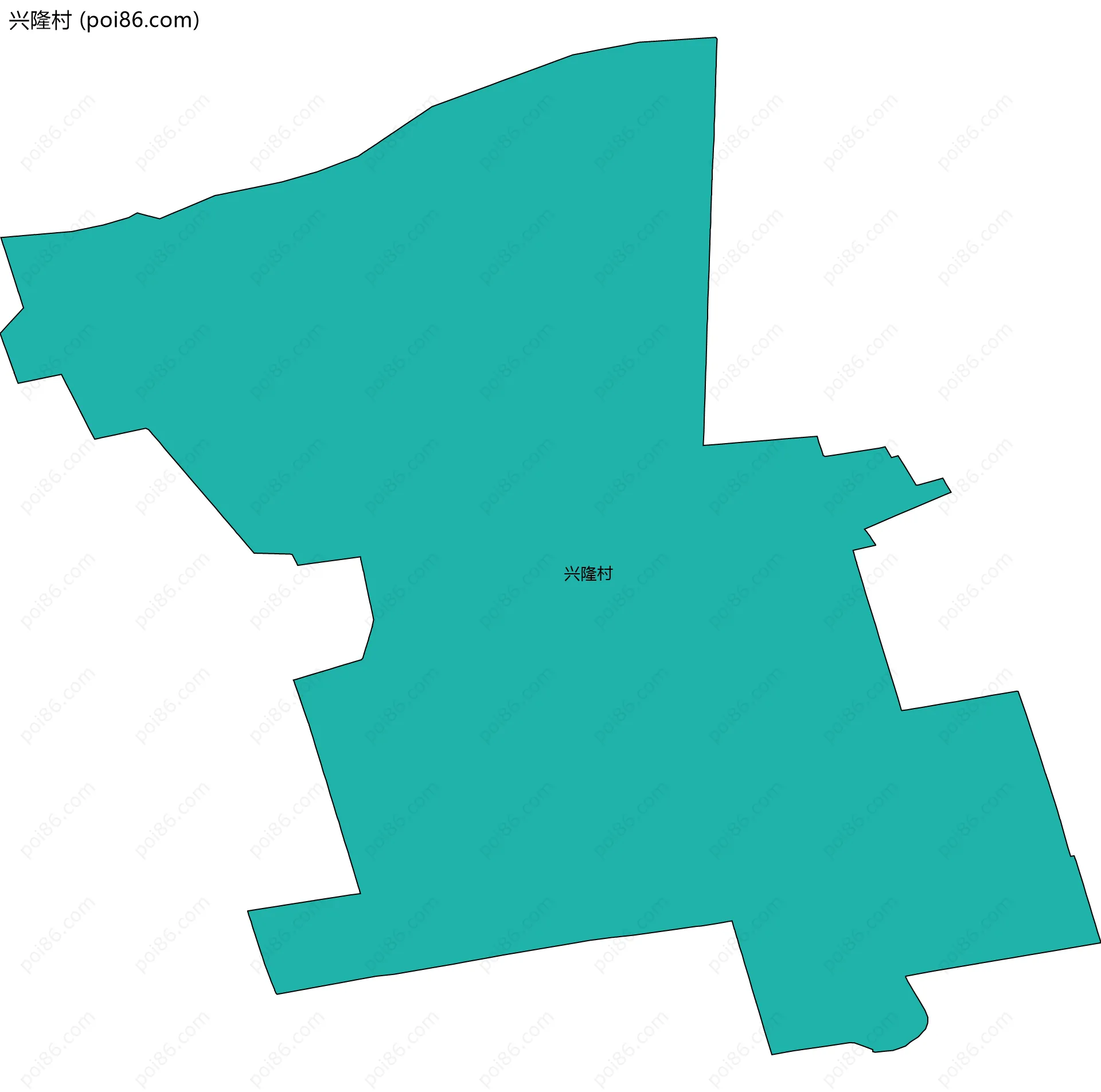 兴隆村边界地图