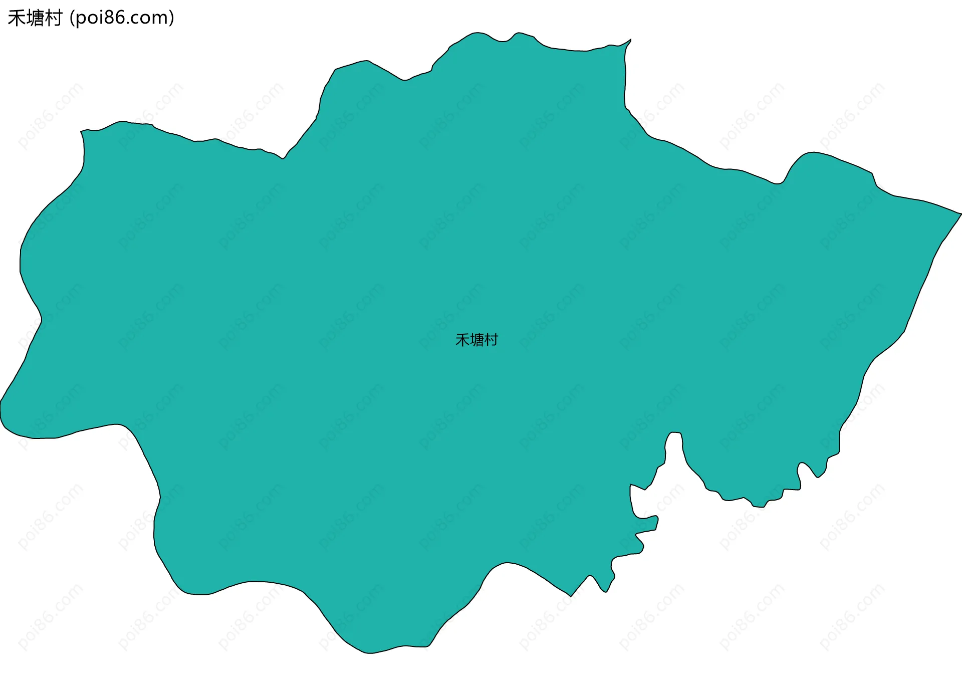 禾塘村边界地图