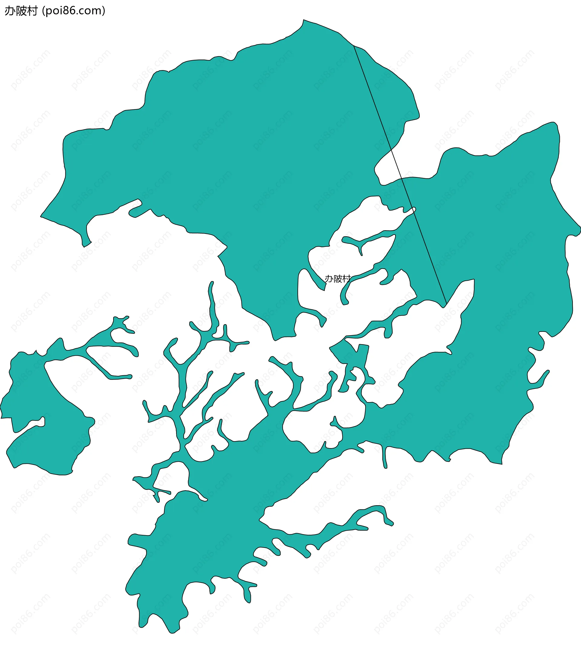 办陂村边界地图