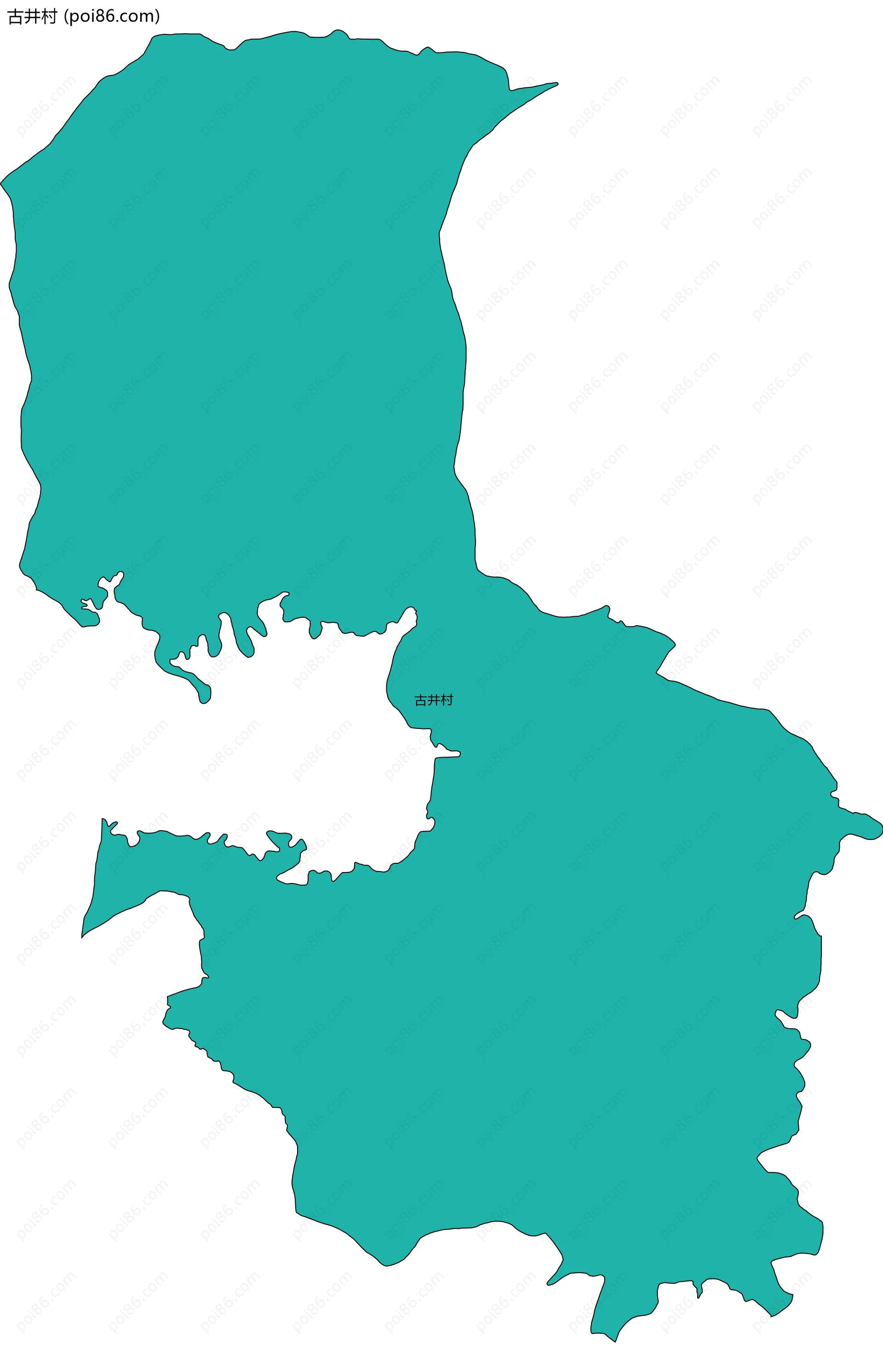 古井村边界地图