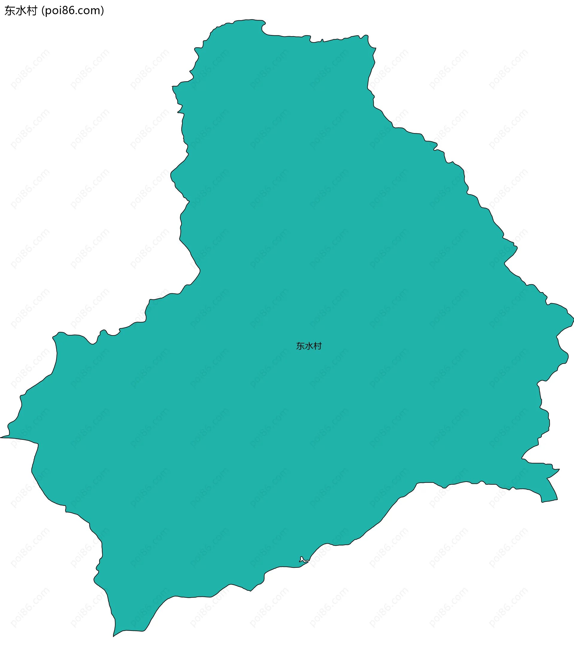 东水村边界地图