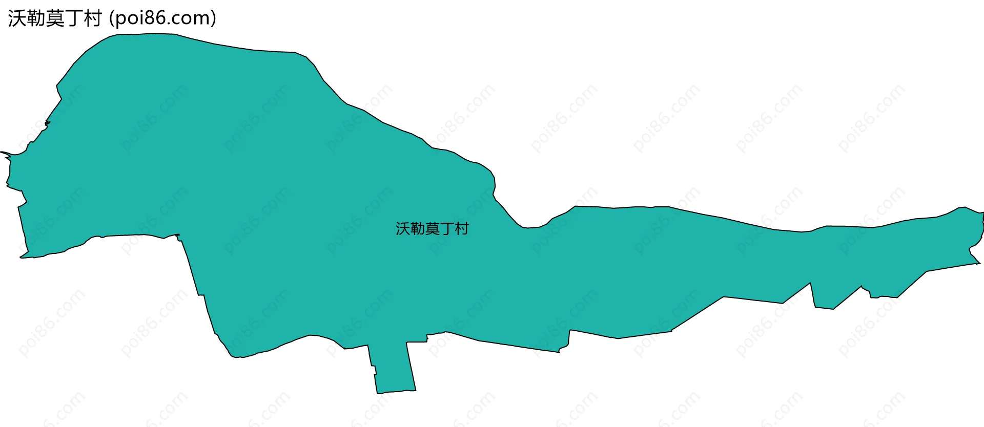 沃勒莫丁村边界地图