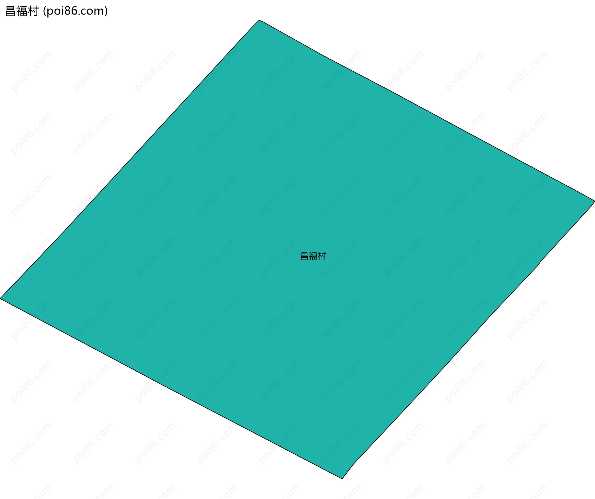 昌福村边界地图