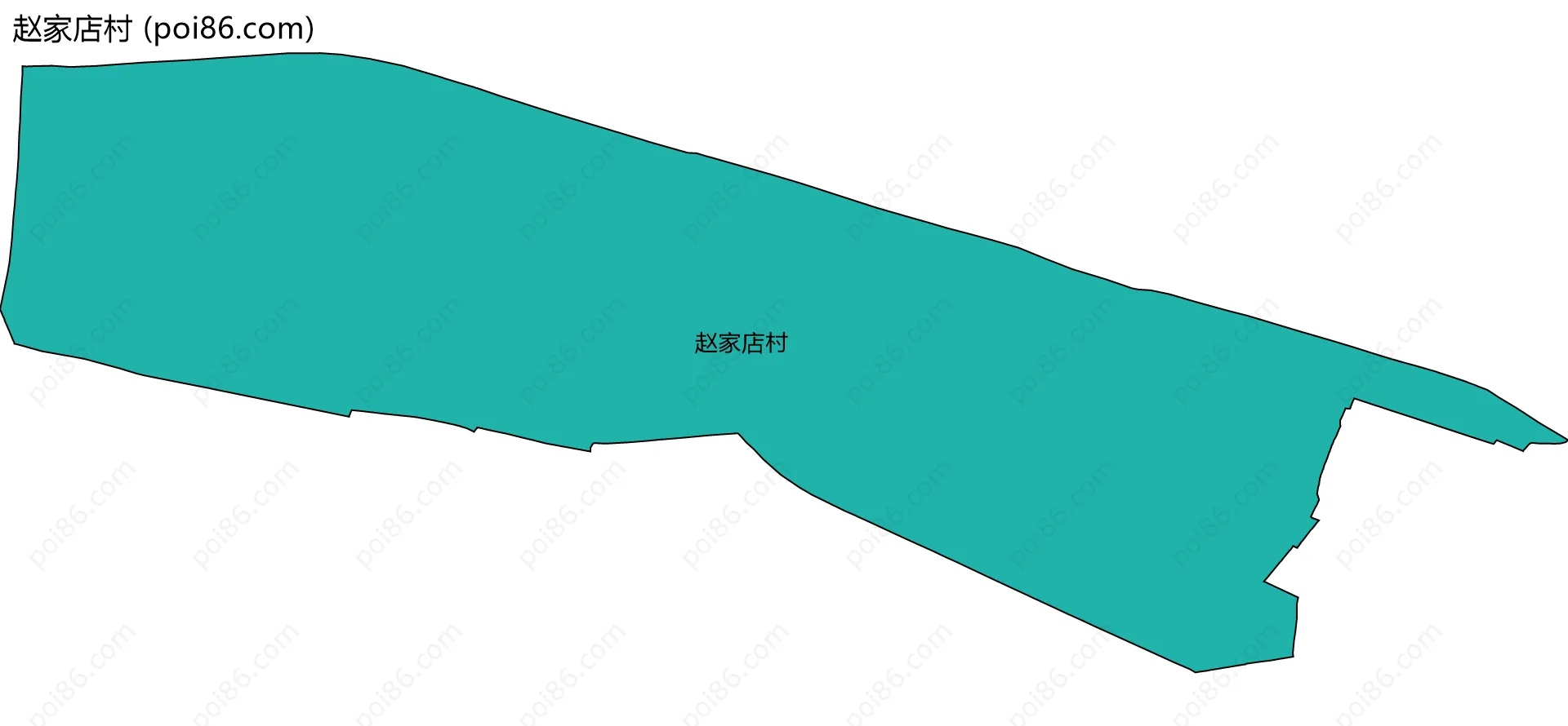 赵家店村边界地图