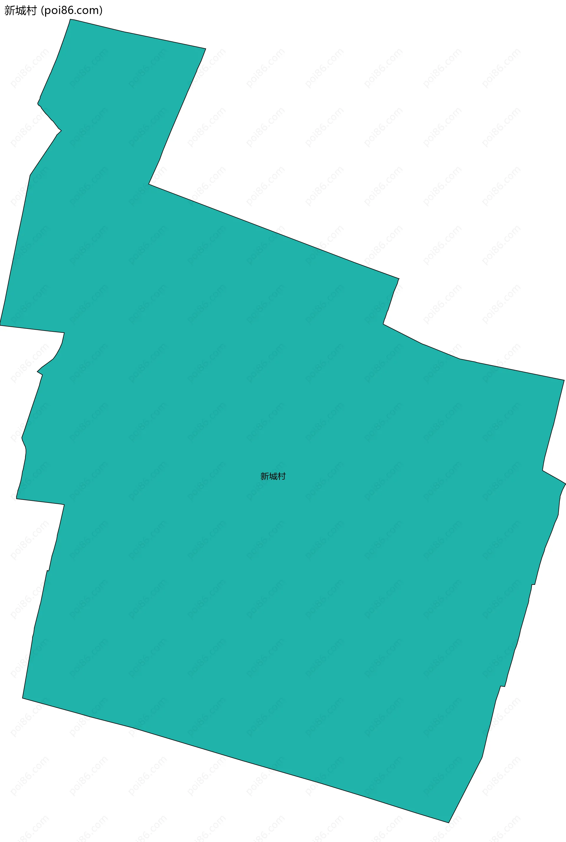 新城村边界地图