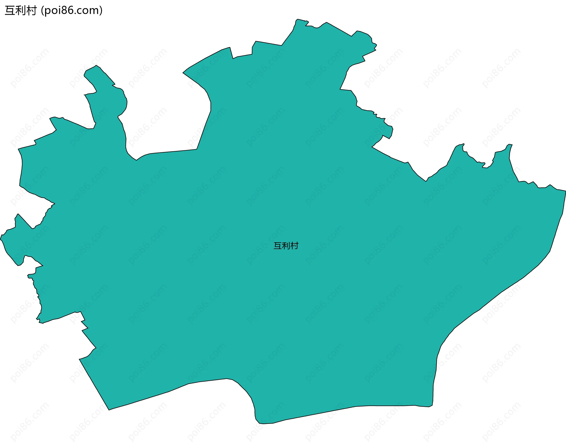 互利村边界地图