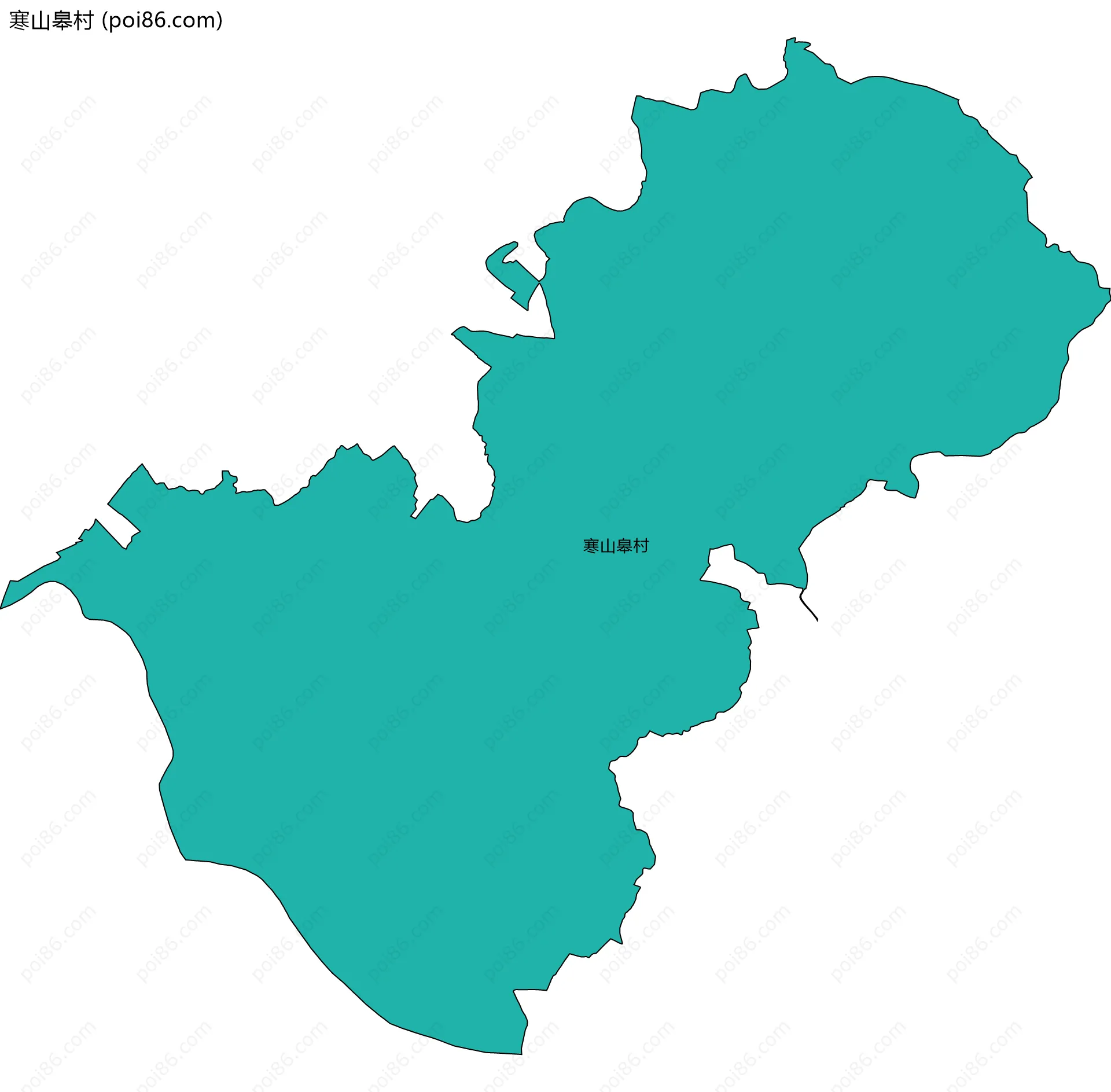 寒山皋村边界地图