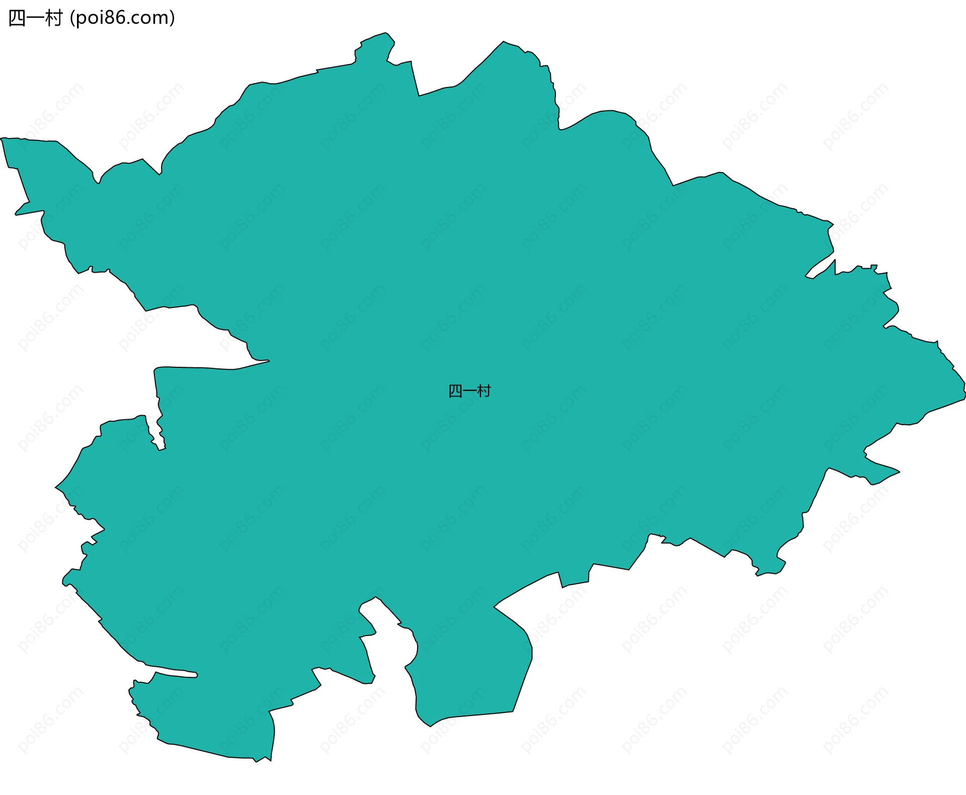 四一村边界地图